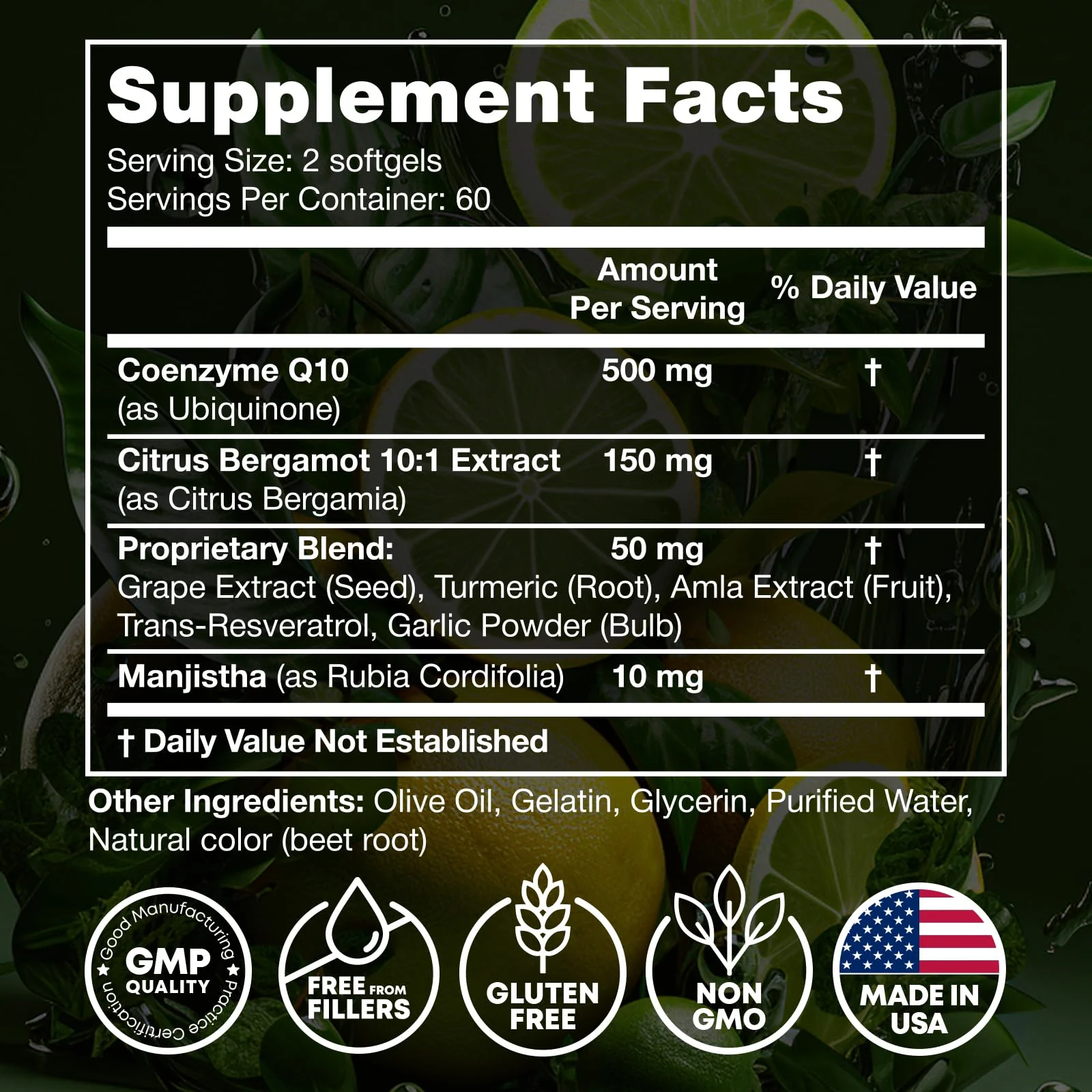 JOYLI Nutrition 2 Pack CoQ10 500mg - High Absorption CoQ10 for Energy & Vitality | 240 Softgels - Image 4