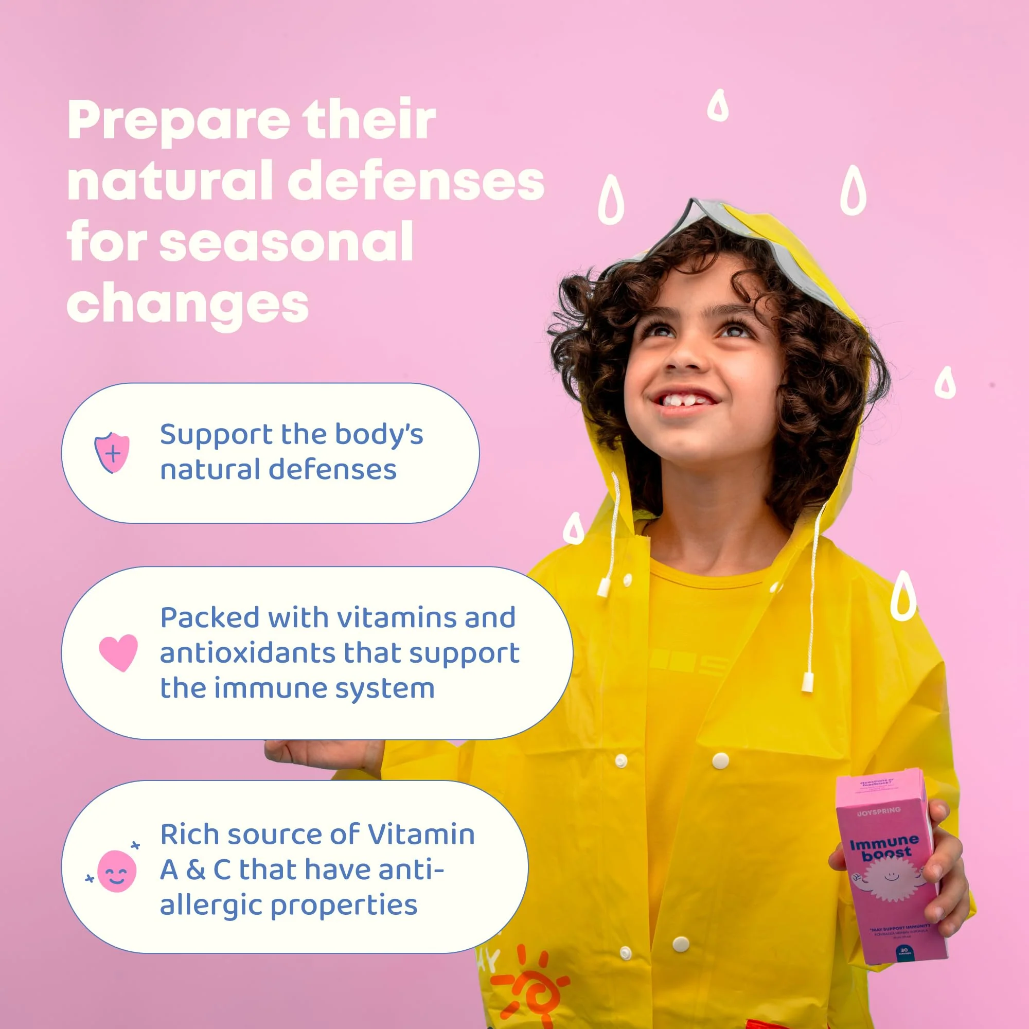 JoySpring Immune Drops – Kids & Family Immune Support Liquid (2 fl oz) with Echinacea, Elderberry - Image 2