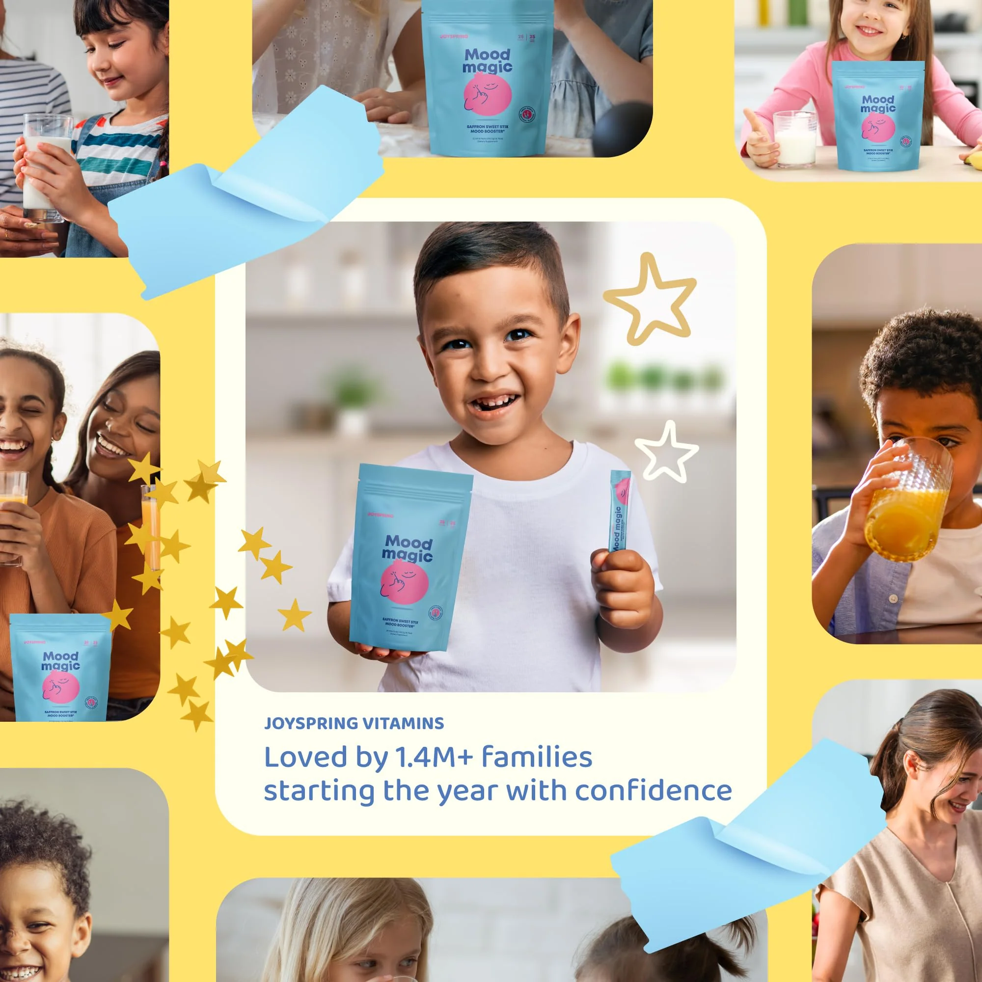 JoySpring Mood Magic for Kids – Natural Mood Support Pixie Sticks with Saffron, Magnesium & Vitamin D3 | Sugar-Free - Image 13