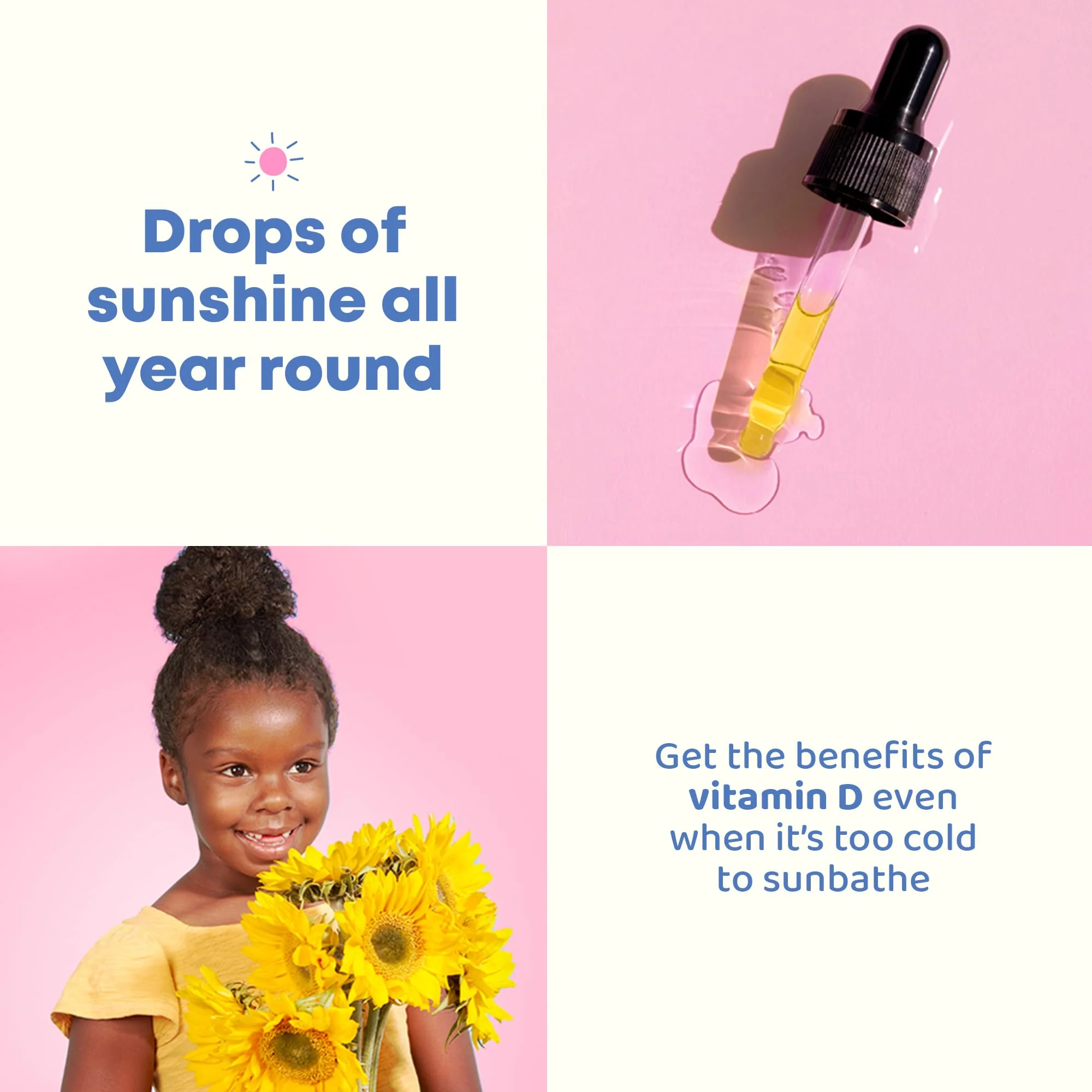 JoySpring Vitamin D3 Kids Drops with K2 – Liquid Vitamin D for Calcium Absorption & Joint Health | 360 Servings (2 oz) | Ages 3-18 - Image 4