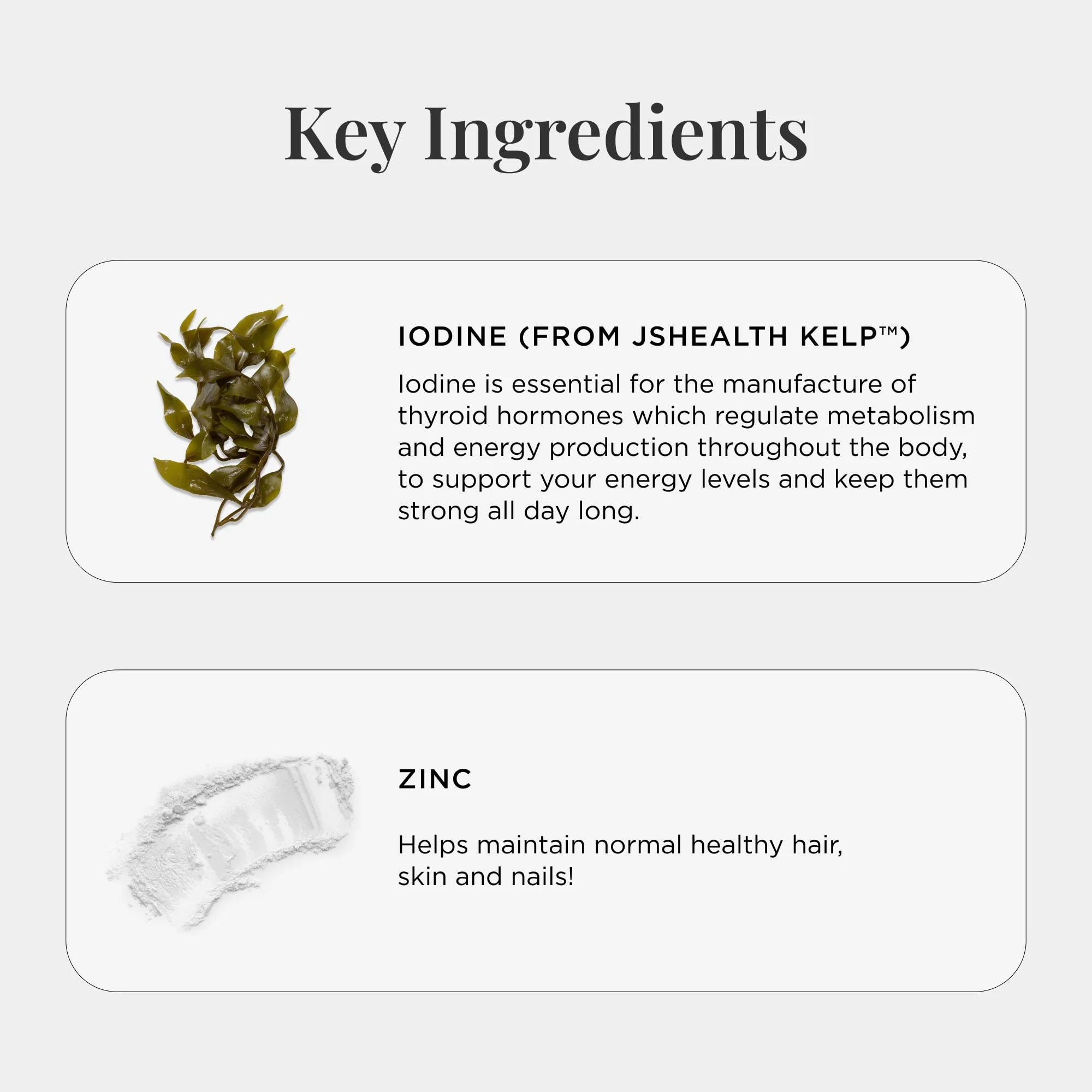 JSHealth Hair Formula – Vitamins for Hair Growth & Energy with Zinc & Iodine | Hair Loss Supplement for Men & Women (60 Capsules) - Image 8