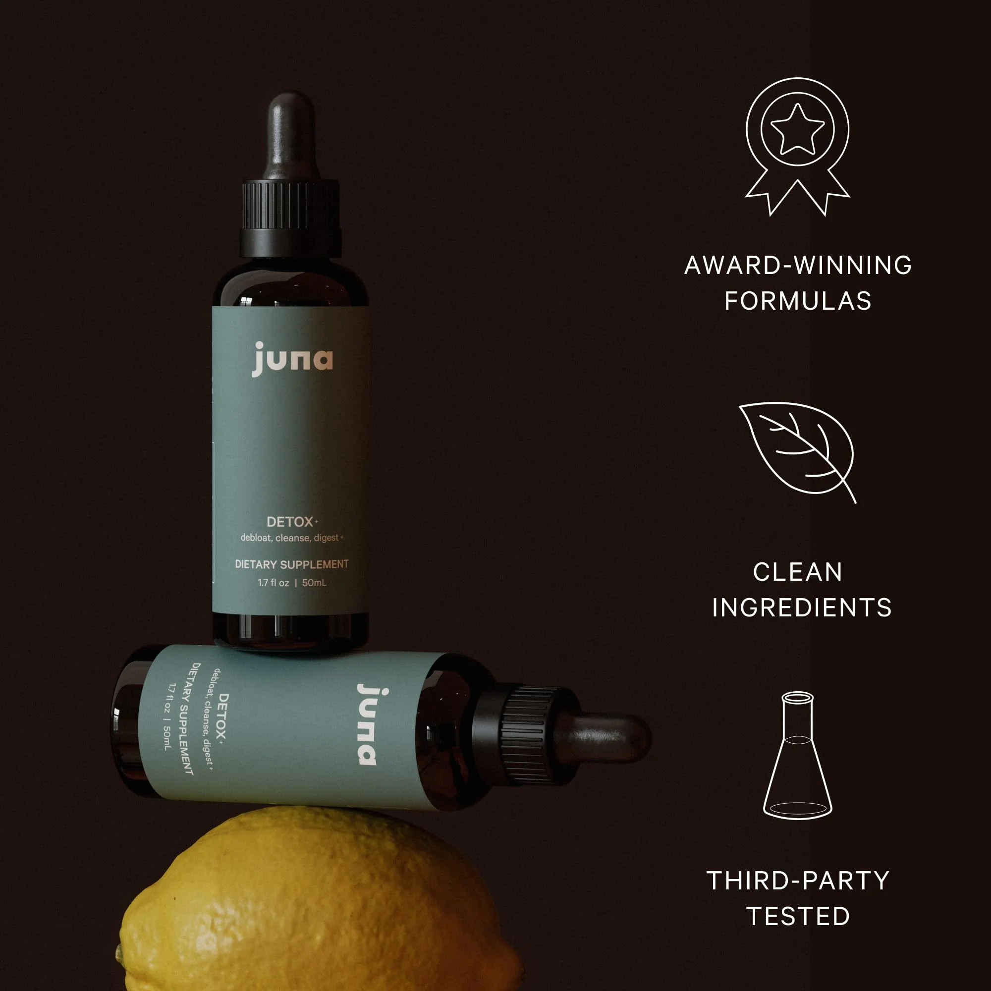 Juna Chlorophyll Liquid Drops – 3X Potency Detox, Energy & Internal Deodorant (Mint-Lemon Flavor) - Image 5