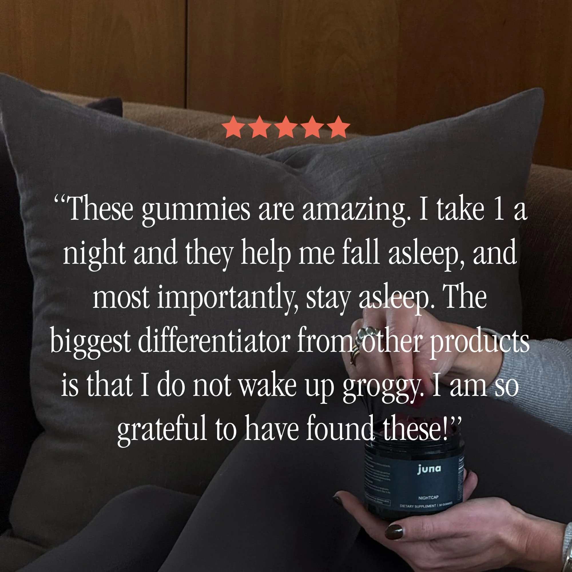 Juna Nightcap Sleep Gummies — Sugar-Free, All-Natural Sleep Aid with Low-Dose Melatonin - Image 5