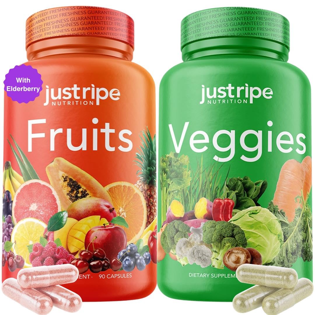 Just Ripe Nutrition Fruits & Veggies Supplement – 180 Whole Food Capsules - Image 9