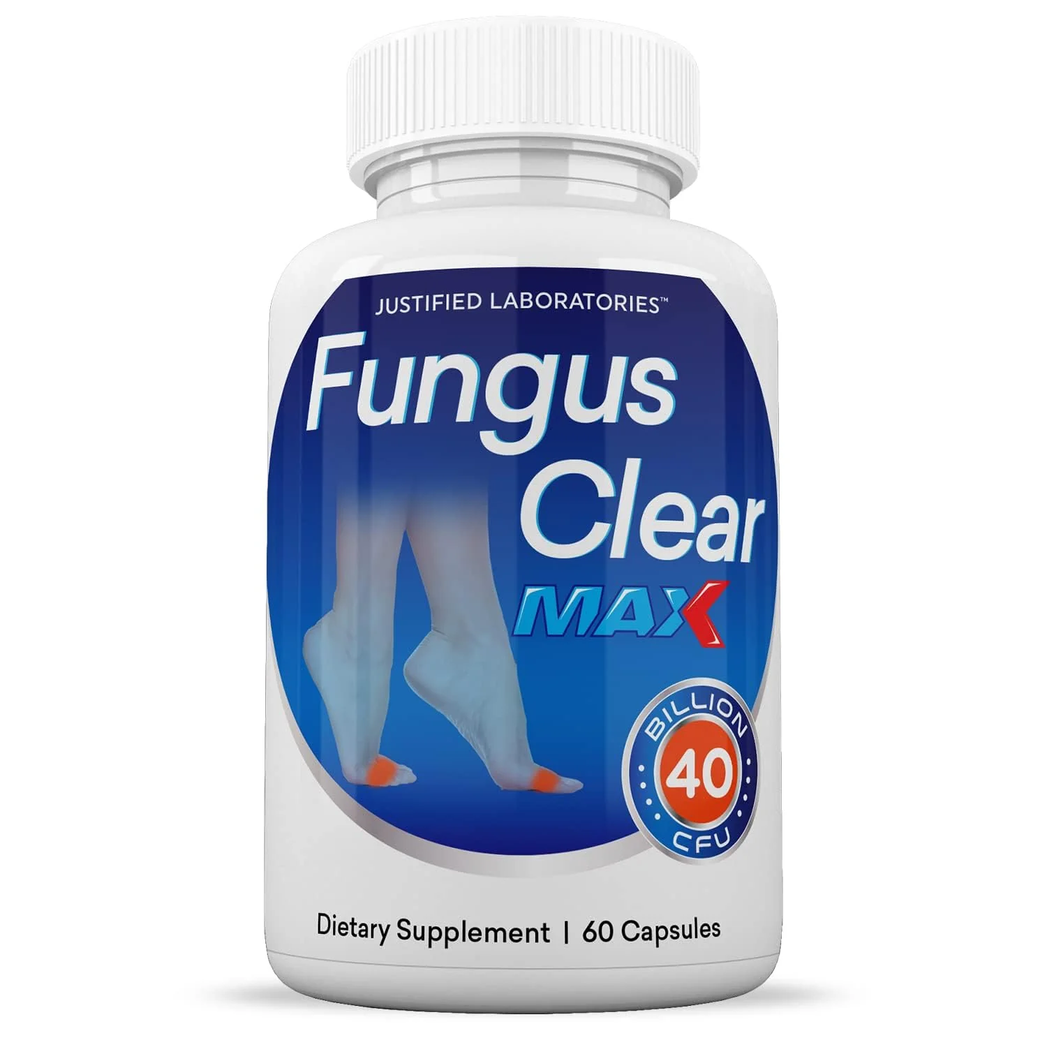 Justified Laboratories Fungus Clear Max Pills – 40 Billion CFU Probiotic, 60 Capsules - Image 4