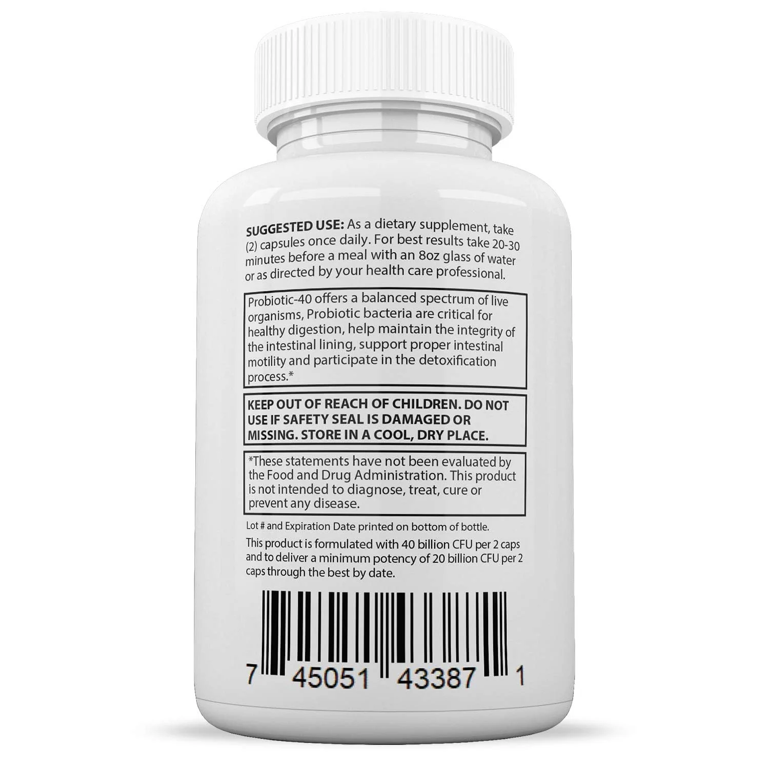 Justified Laboratories Fungus Clear Max Pills – 40 Billion CFU Probiotic, 60 Capsules - Image 5