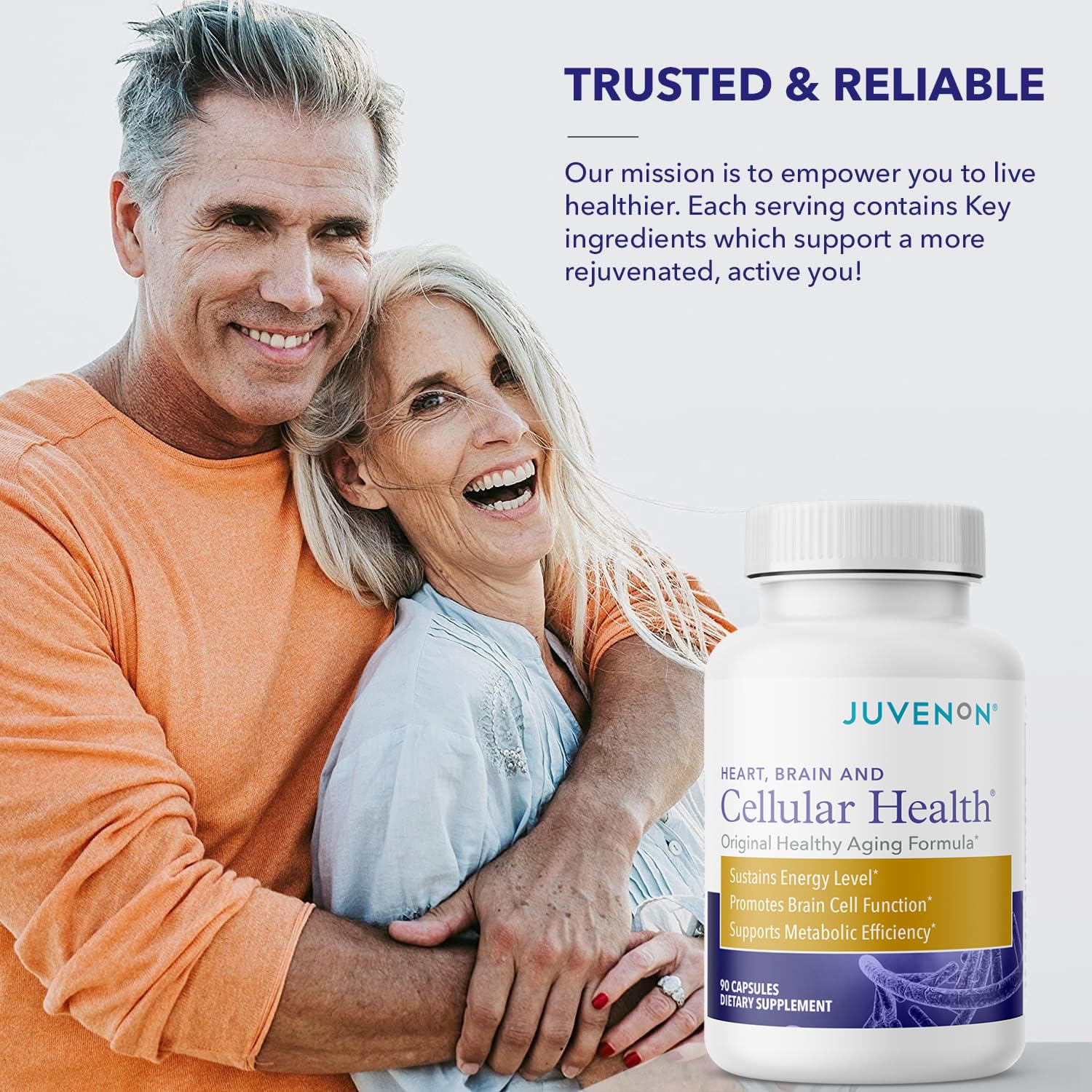Juvenon Cellular Health | Acetyl L-Carnitine & Biotin for NAD+ Support, Energy & Focus – 90 Capsules - Image 6