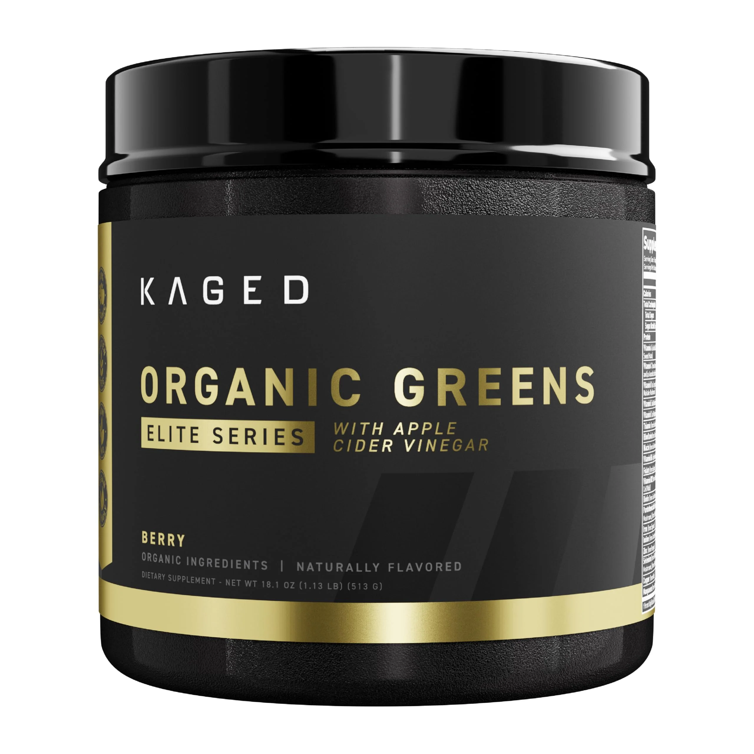 Kaged Organic Greens Elite Berry — Superfood Greens Powder with Apple Cider Vinegar, Adaptogens & Prebiotics | 30 Servings - Image 9