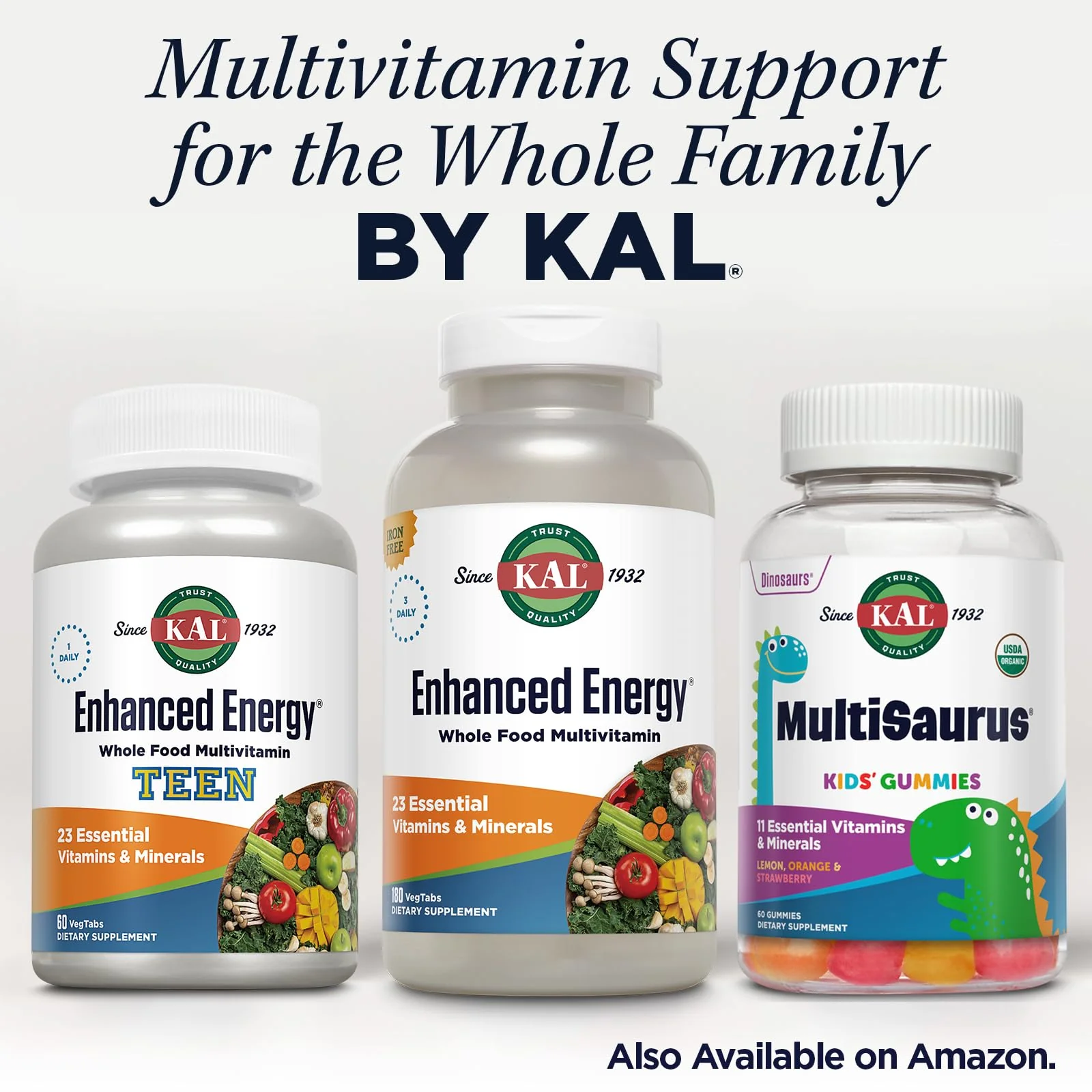 KAL® Enhanced Energy Multivitamin – Whole-Food Based Vitamins & Minerals with Antioxidants, Digestive Enzymes & Natural Carotenoids | 180 Capsules - Image 12