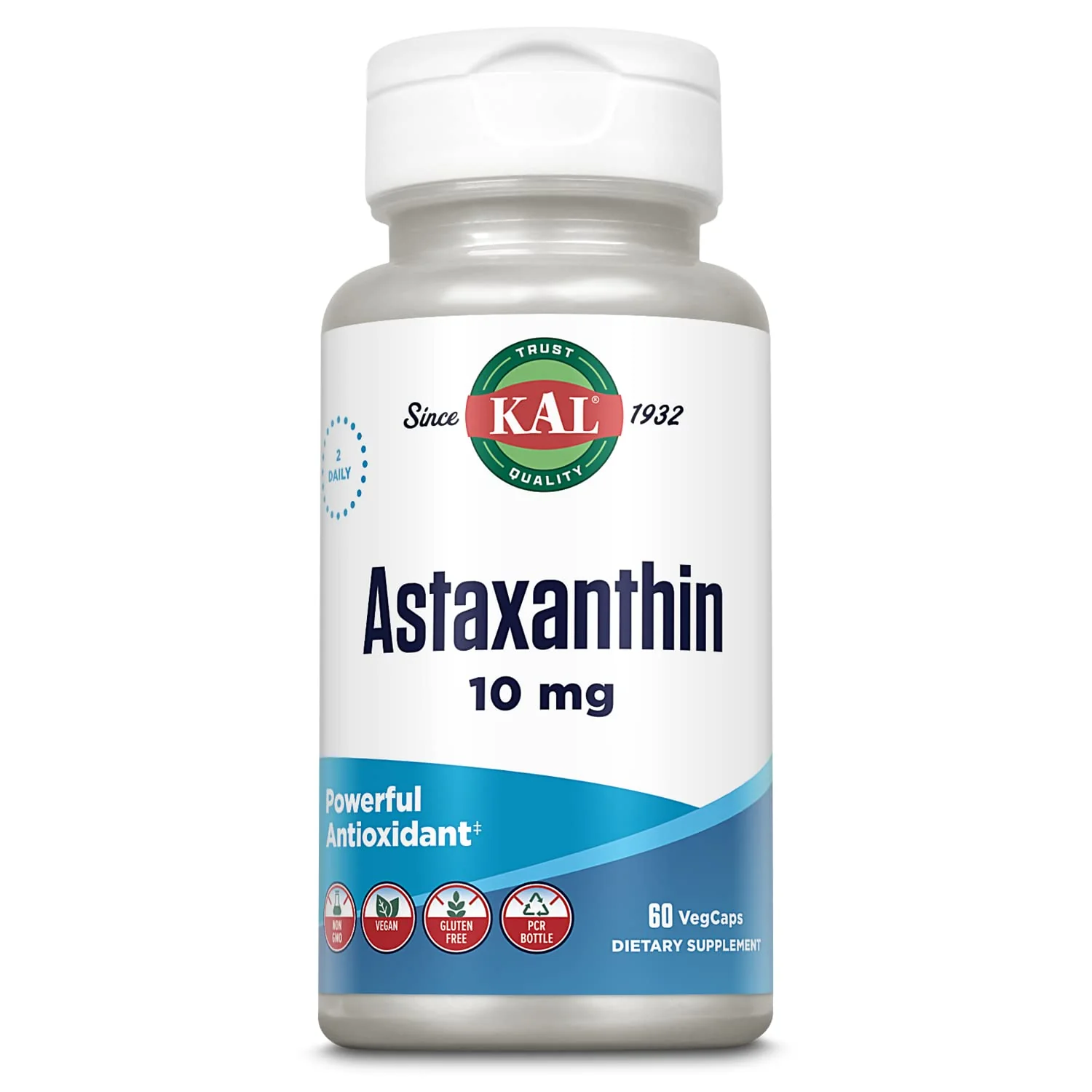 KAL Astaxanthin 10mg – Eye & Brain Health, Vegan, Non-GMO, Gluten Free - Image 8