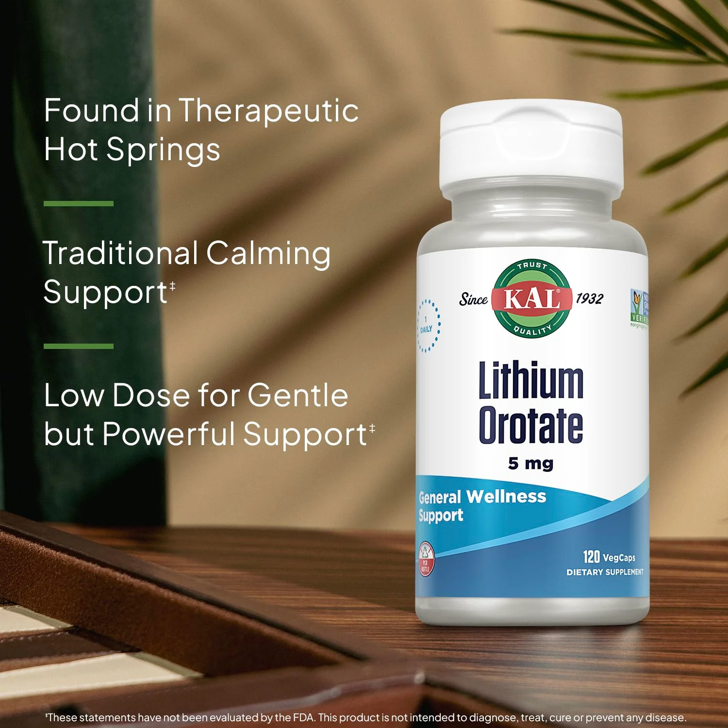 KAL Lithium Orotate 5 mg – 120 VegCaps (Pack of 2) | Mood Support - Image 4