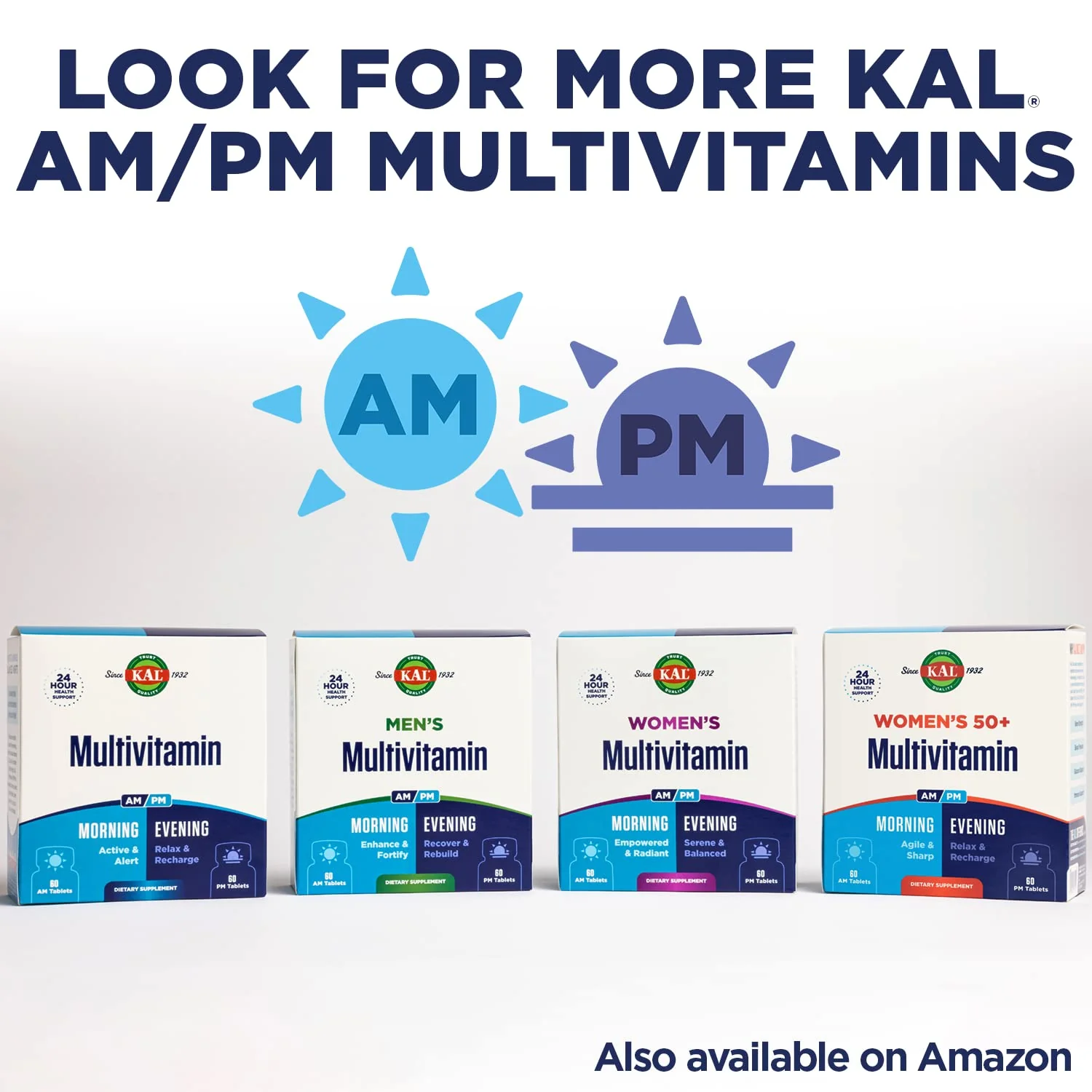 KAL Men's Multivitamin AM/PM – 24-Hour Support for Immune, Muscle & Wellness | 30 Servings, 120 Tablets - Image 7