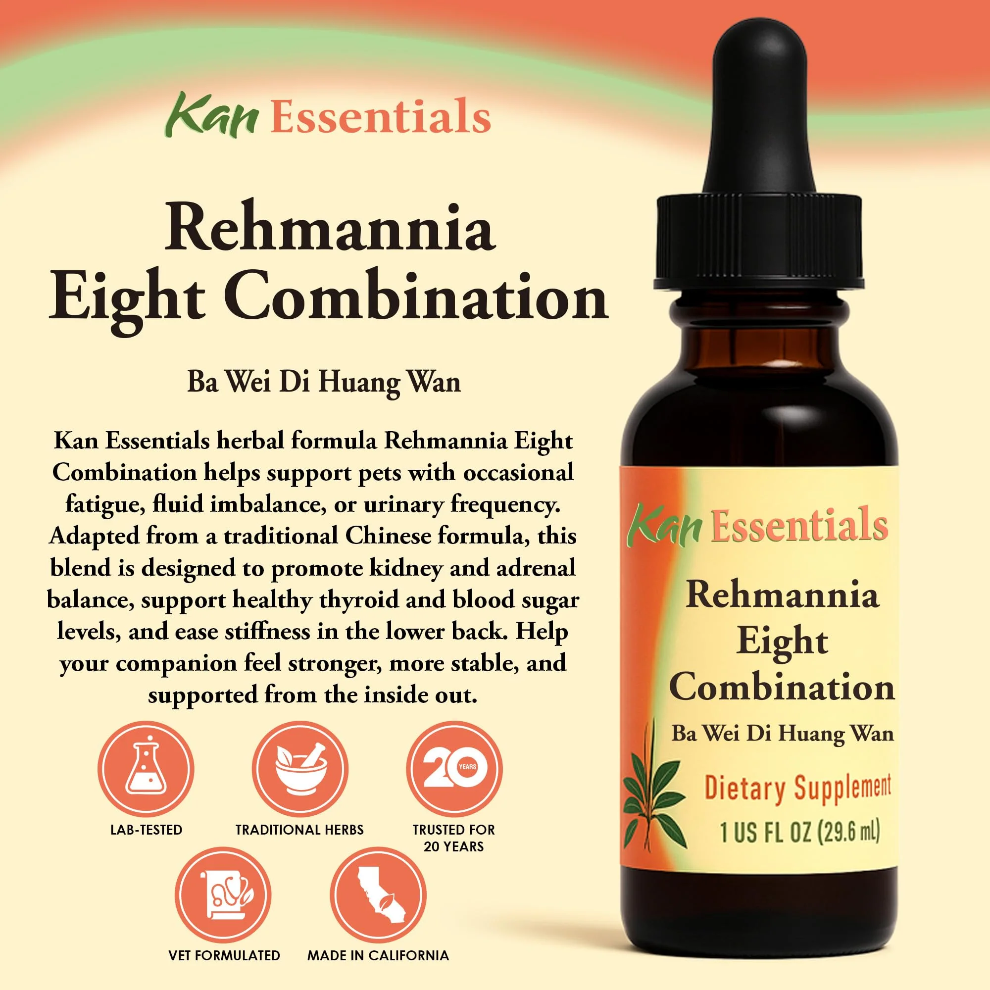 Kan Herbs Rehmannia Eight – Chinese Herbal Blend for Dogs & Cats | Kidney Health & Vitality - Image 2