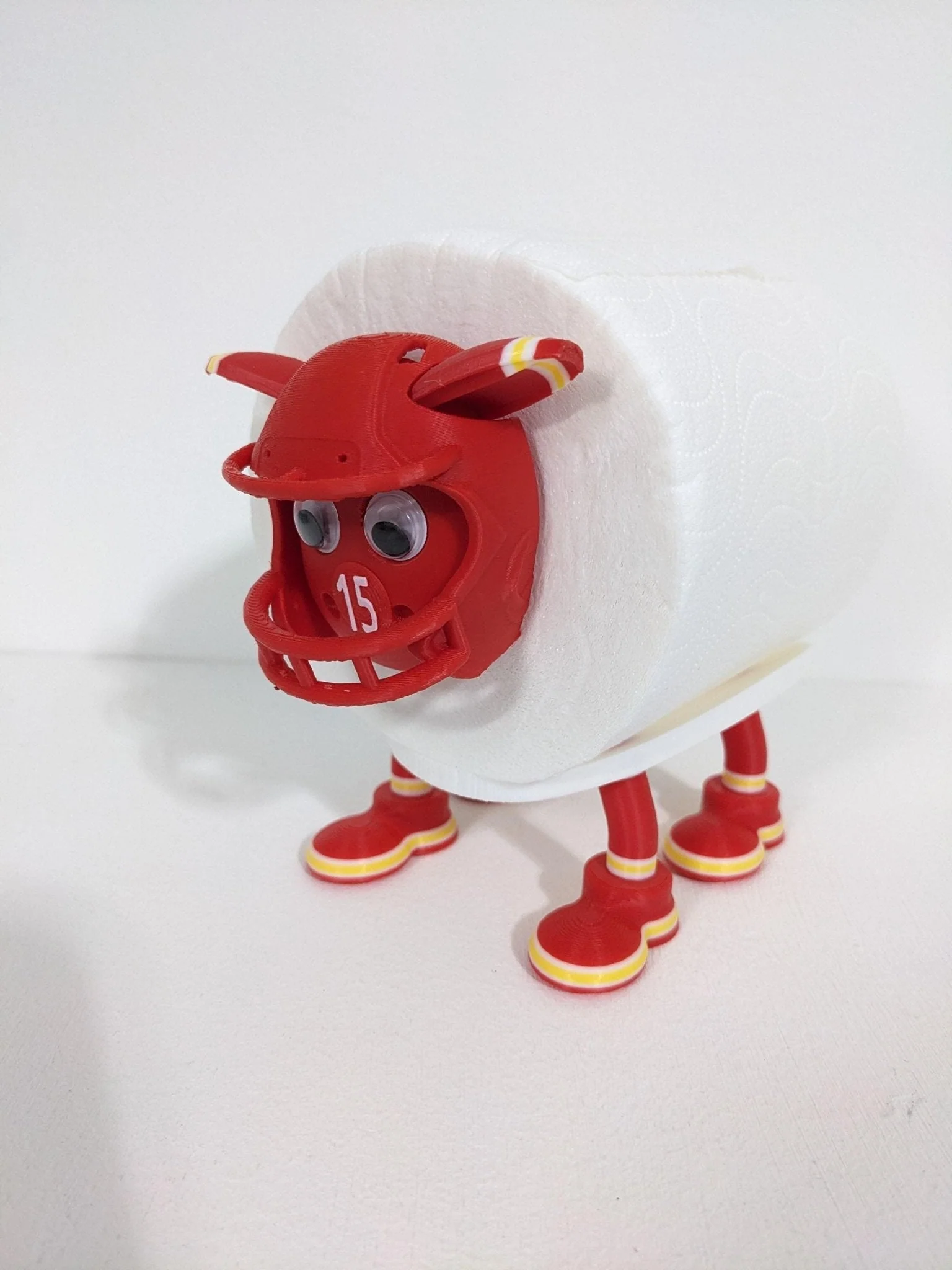 Kansas City Chiefs American football sheep spare toilet roll holder - Image 10