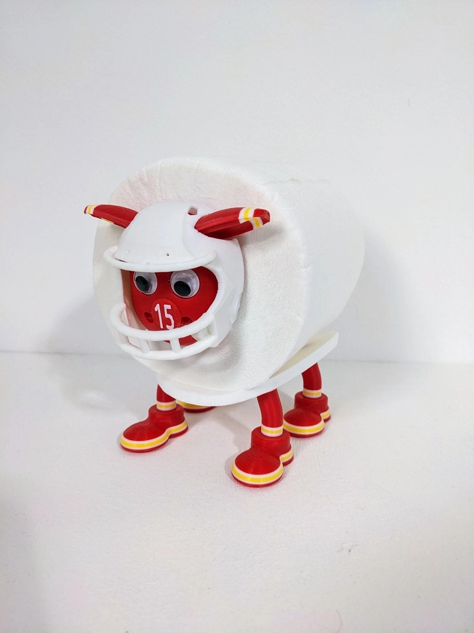 Kansas City Chiefs American football sheep spare toilet roll holder - Image 9