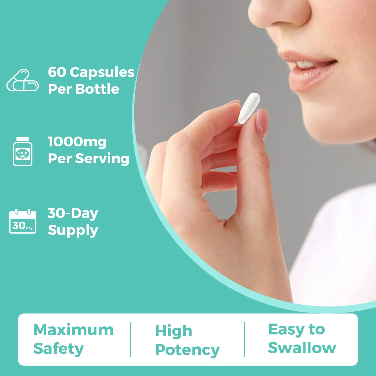 Kayseari TUDCA Bile Salts Supplement 1000mg – 180 Veggie Capsules for Liver Support - Image 6