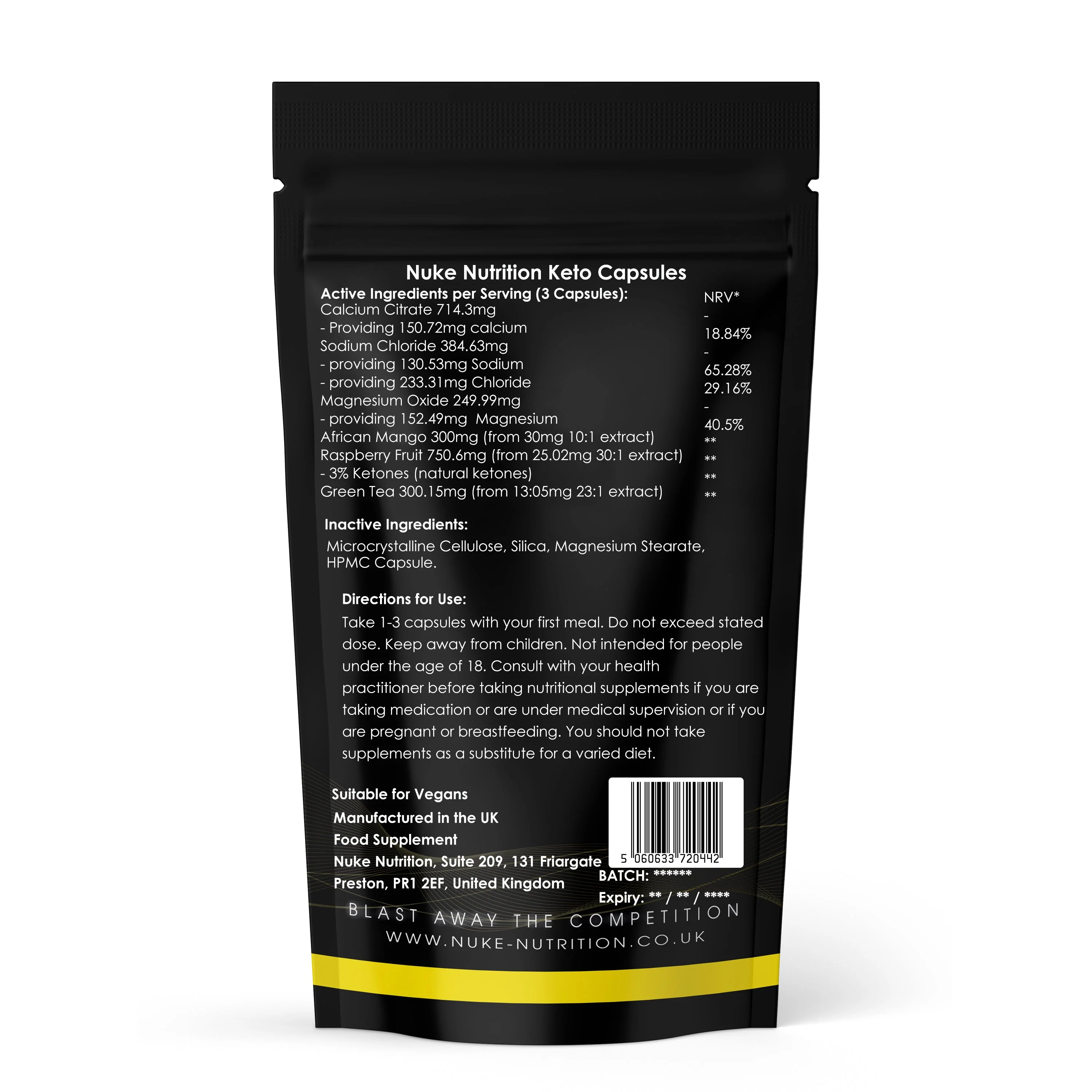 Keto Diet Pills 2700mg Advanced Pure Ketosis Weight Loss Appetite Suppressant Fat Burner Supplement - Image 2