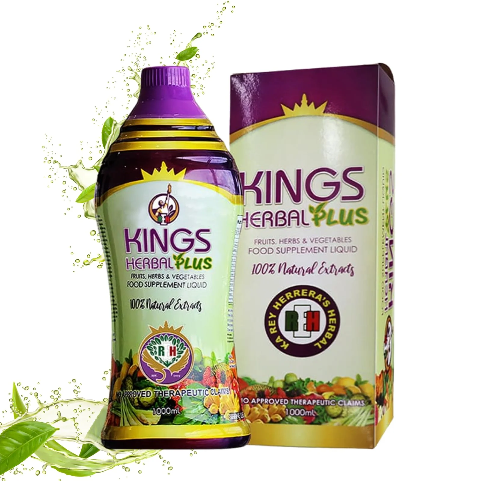 Kings Herbal Plus Food Supplement 1000ml – Fruits, Herbs & Vegetable Fusion