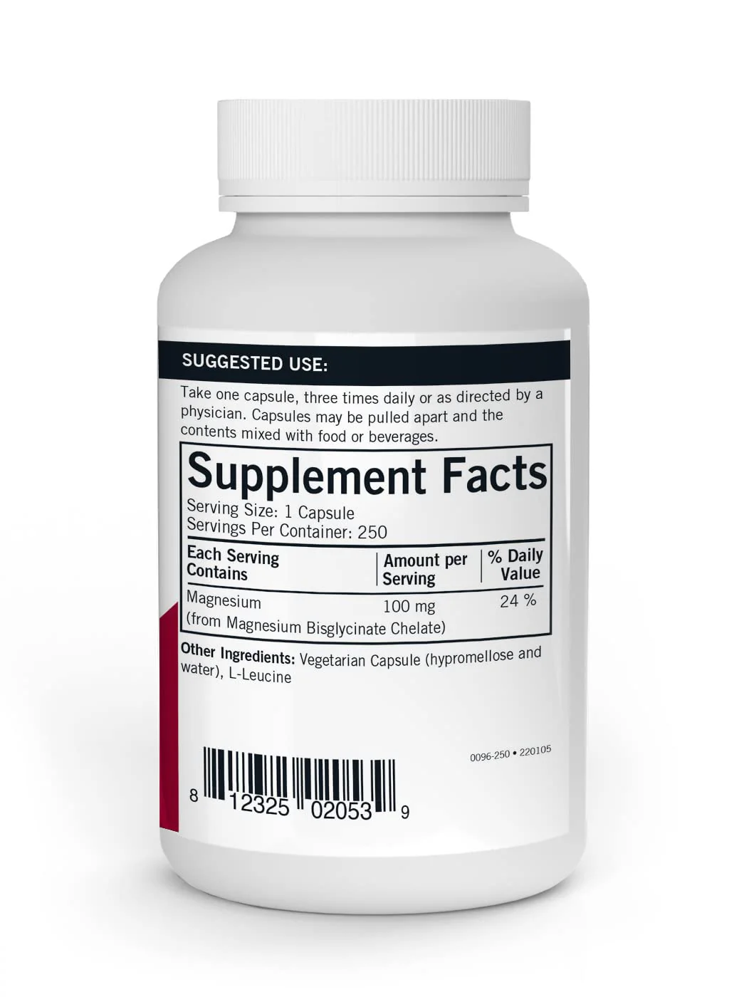 Kirkman Magnesium Bisglycinate Chelate - 250 Capsules | Restful Sleep, Relaxed Nerves & Muscles - Hypoallergenic - Image 3