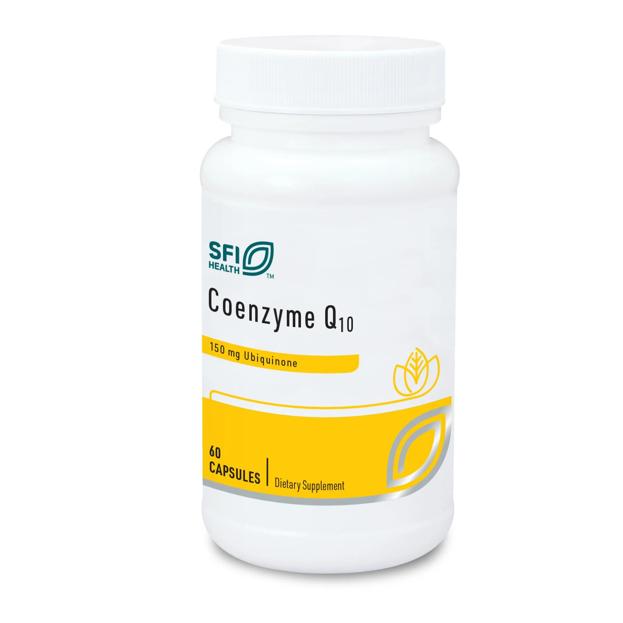 Klaire Labs CoQ10 150 mg - 60 Capsules | Hypoallergenic Ubiquinone for Cardiovascular & Cellular Energy