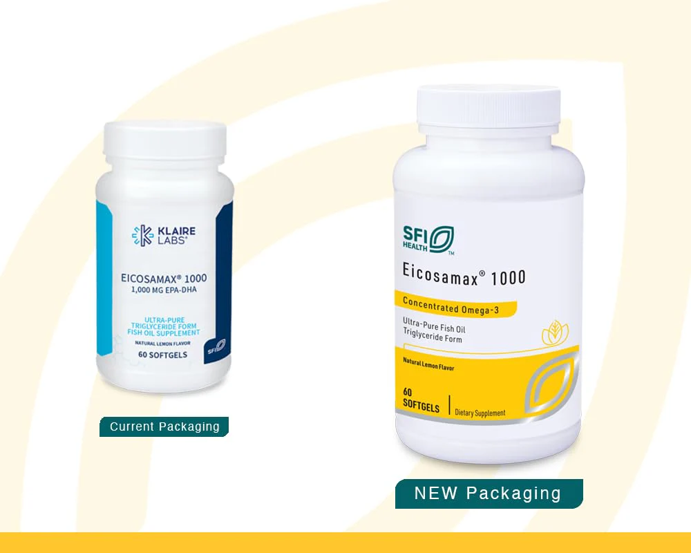 Klaire Labs Eicosamax 1000 TG Fish Oil – 1000 mg EPA/DHA per Soft Gel - Image 3