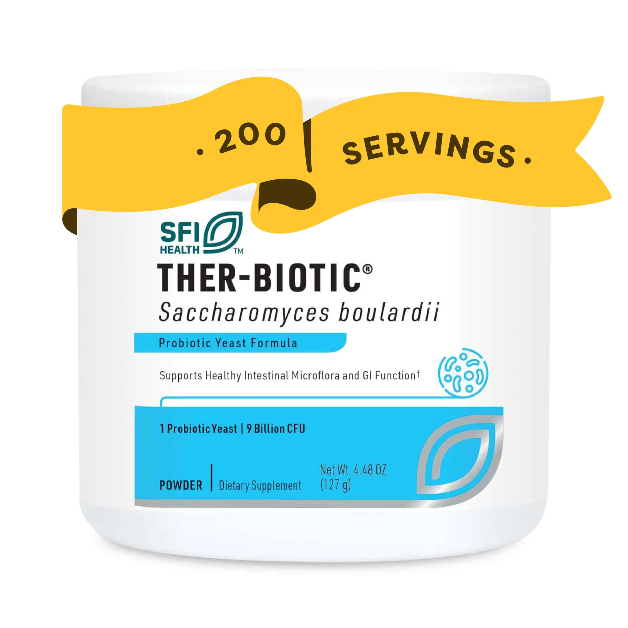 Klaire Labs Saccharomyces boulardii Powder – Probiotic Supplement (4.48oz) - Image 9