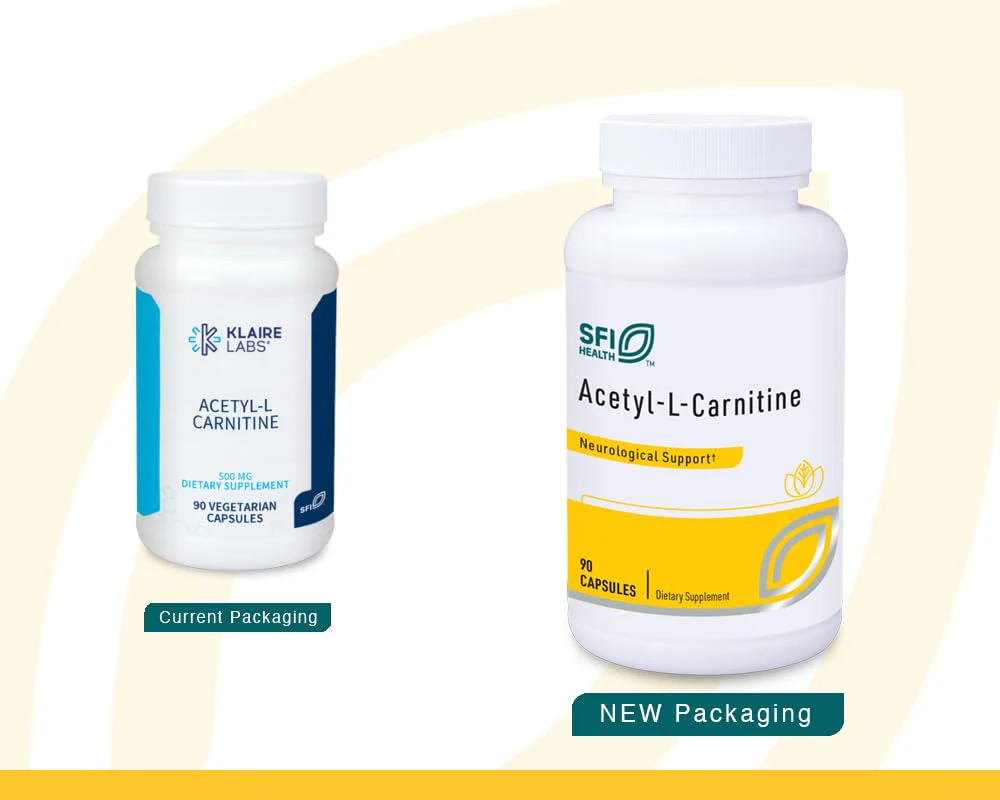 Klaire Labs SFI Health Acetyl-L-Carnitine 500 mg – Hypoallergenic Brain & Energy Support (90 Capsules) - Image 2