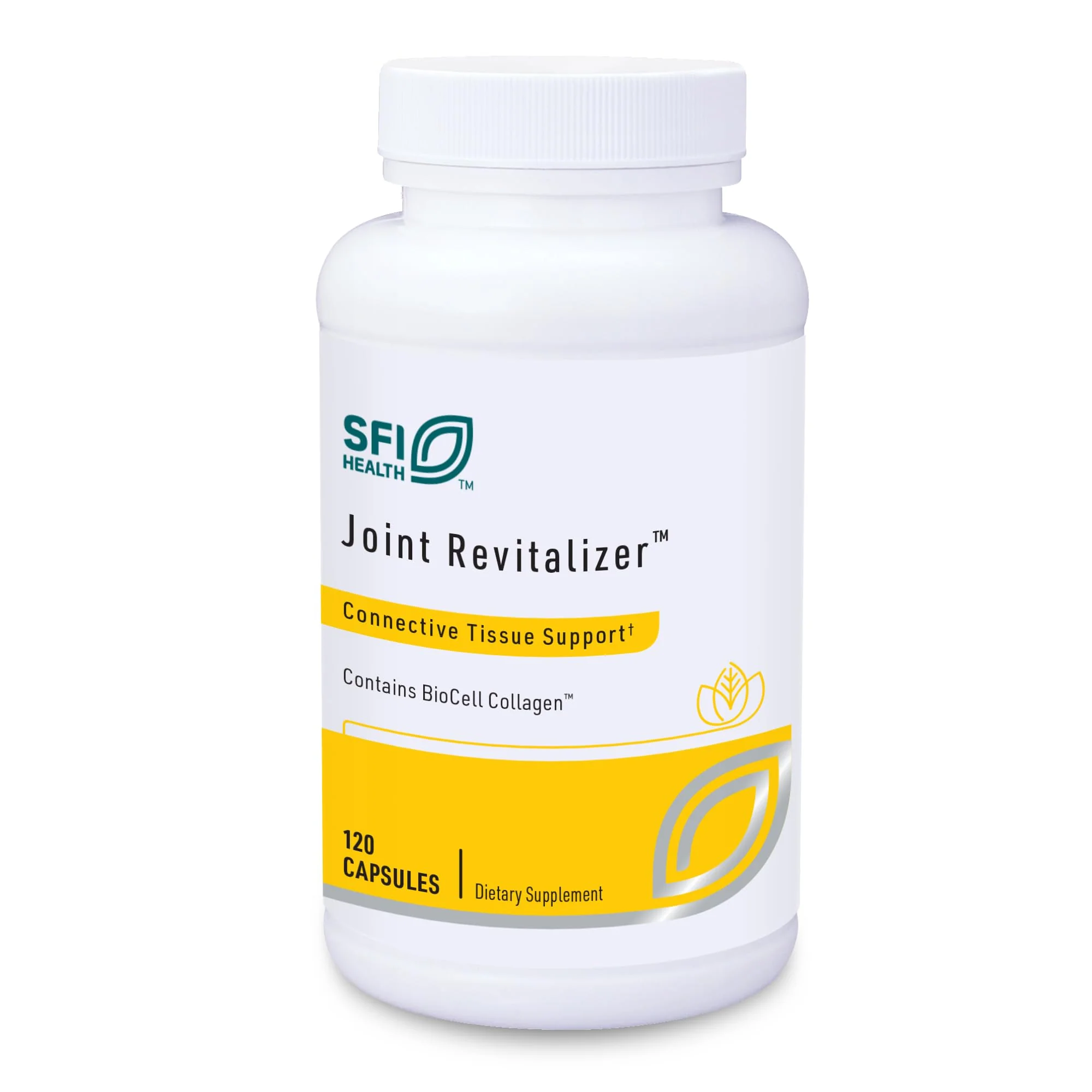 Klaire Labs SFI Health Joint Revitalizer – Hydrolyzed Collagen Peptide Formula with Chondroitin, MSM & Hyaluronic Acid (120 Capsules)
