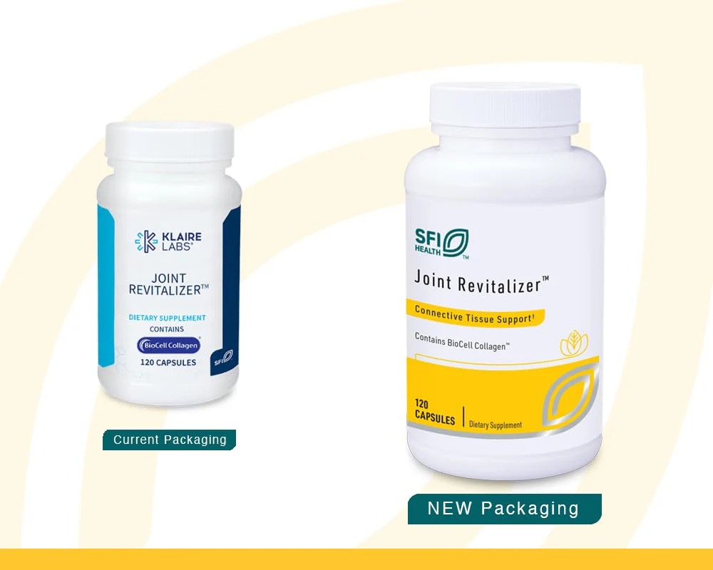 Klaire Labs SFI Health Joint Revitalizer – Hydrolyzed Collagen Peptide Formula with Chondroitin, MSM & Hyaluronic Acid (120 Capsules) - Image 3