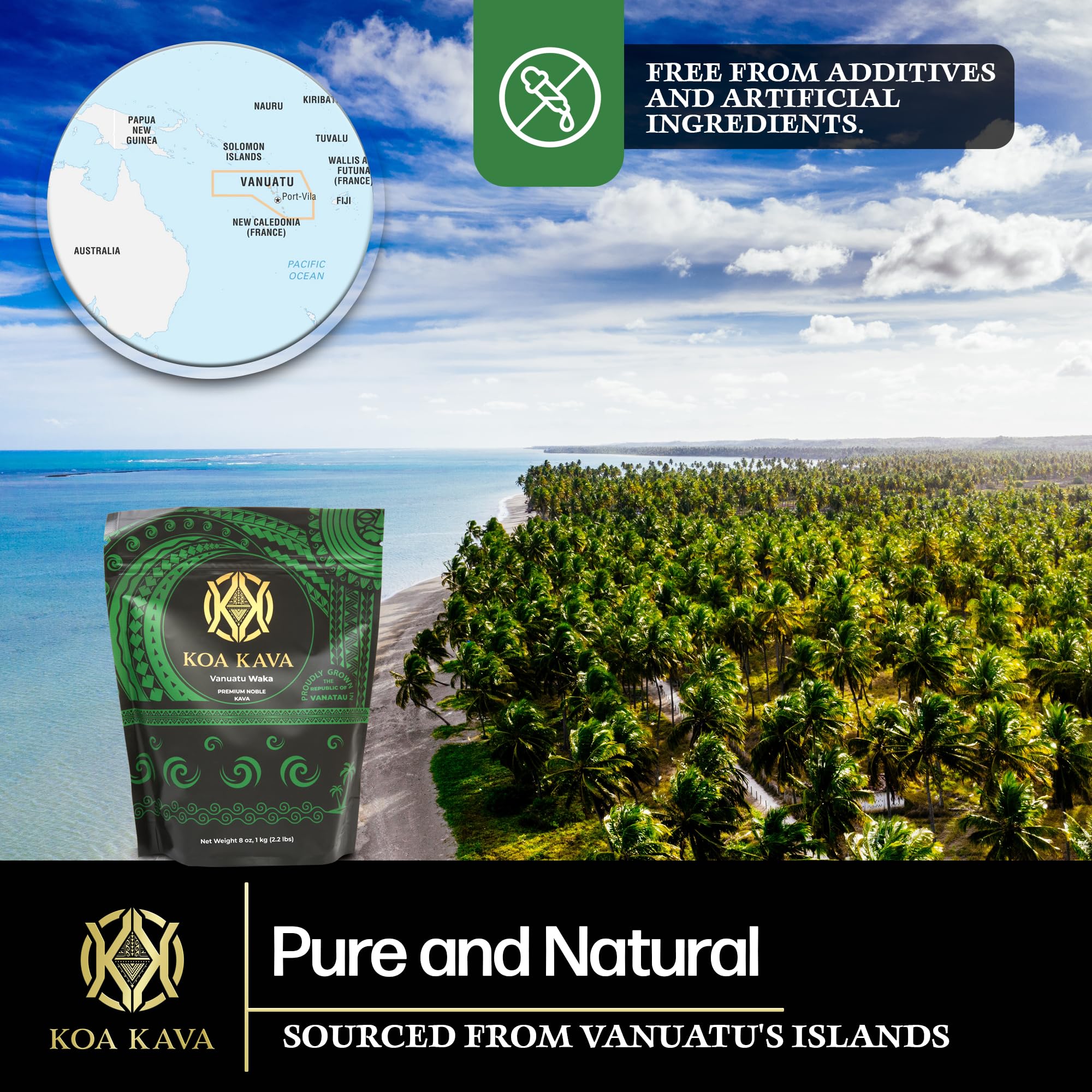 Koa Kava Vanuatu Kava Powder – Noble Waka Kava from Lateral Roots (1 lb) - Image 6