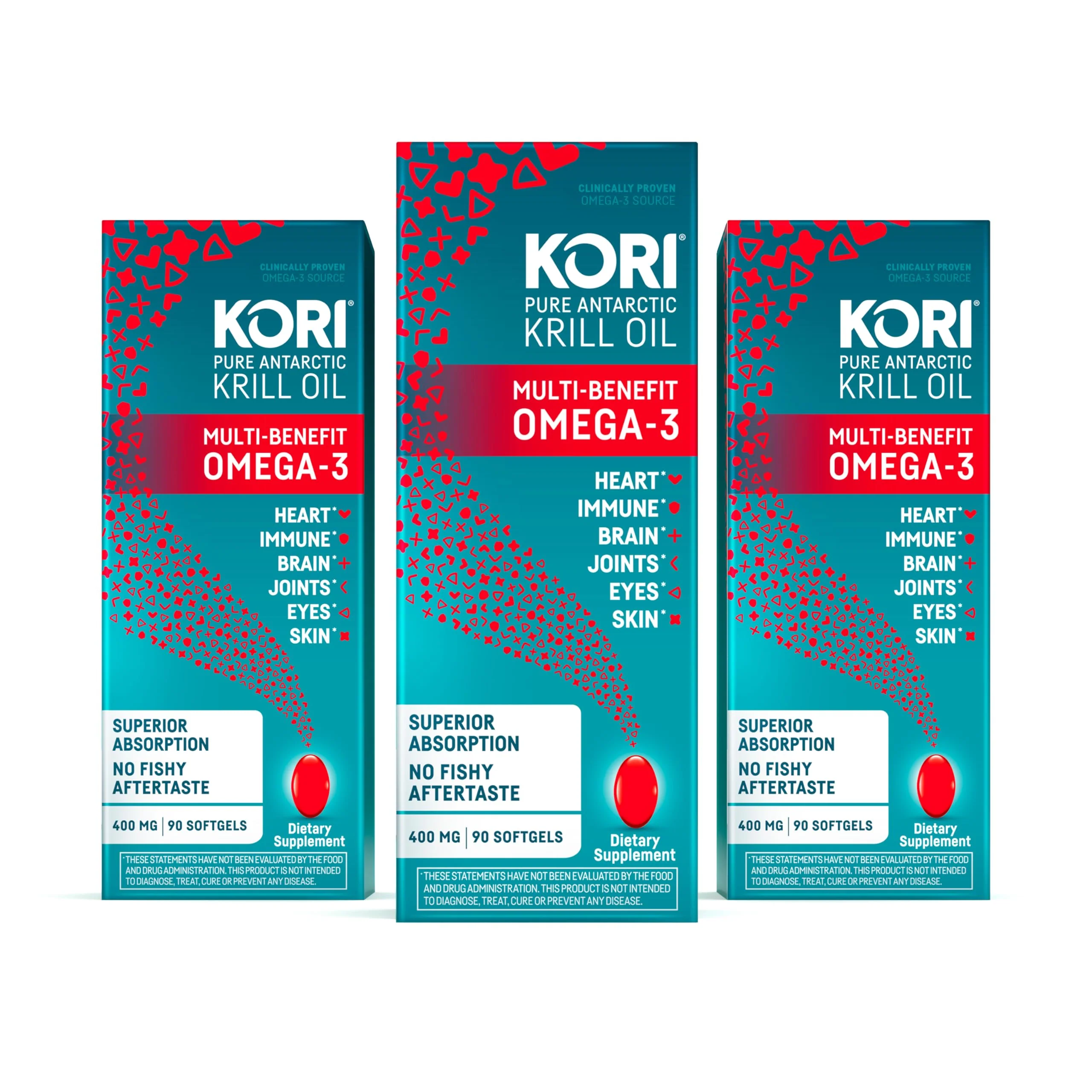 Kori Krill Oil Omega-3 Softgels – Superior Absorption Antarctic Krill, 400 mg, 270 Softgels (EPA & DHA) - Image 8