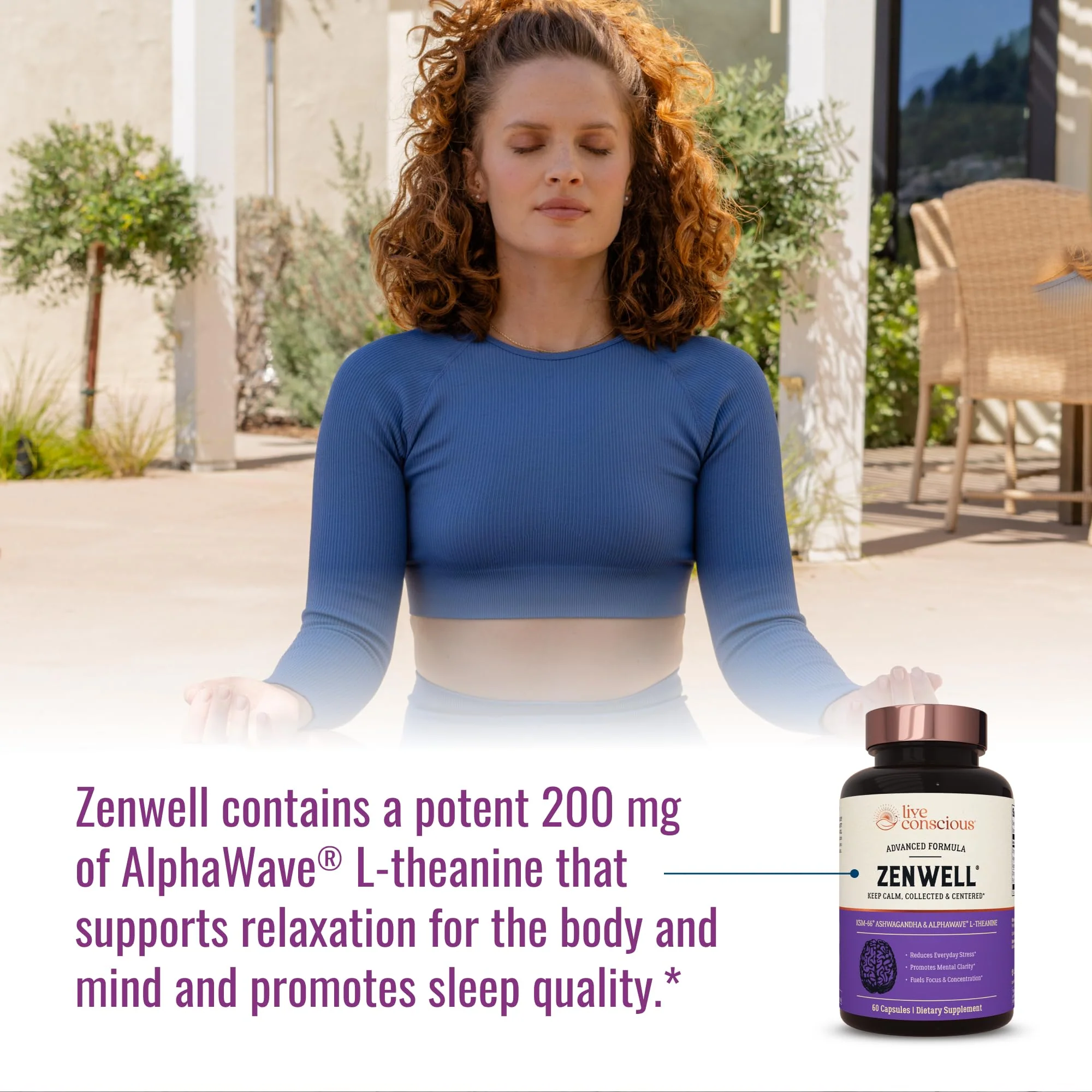 KSM-66 Ashwagandha with L-Theanine & AlphaWave – ZenWell 60 Caps - Image 3