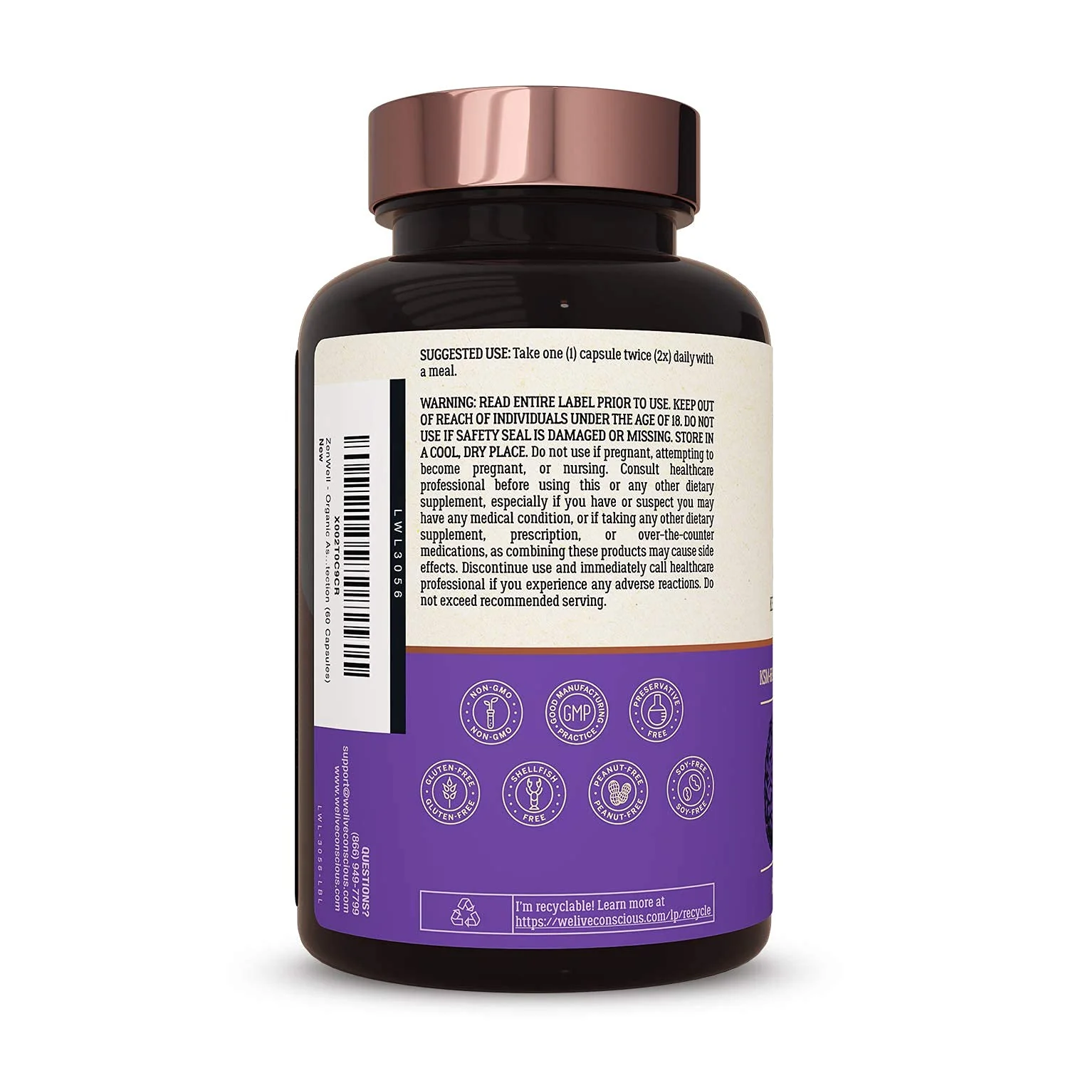 KSM-66 Ashwagandha with L-Theanine & AlphaWave – ZenWell 60 Caps - Image 9