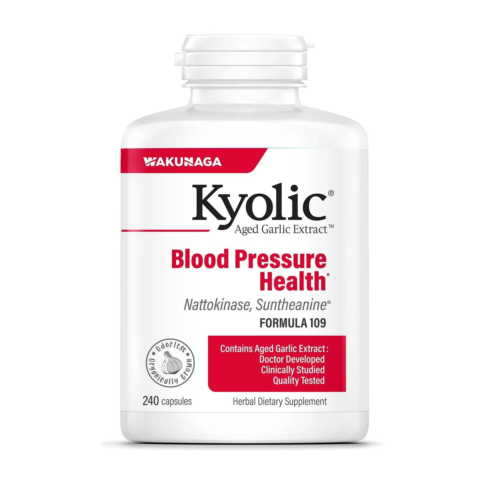 Kyolic Aged Garlic Extract Formula 109 – Blood Pressure Health, 240 Capsules - Image 5