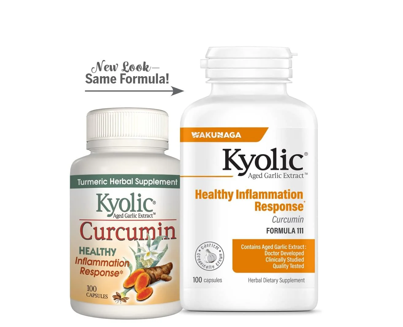 Kyolic Aged Garlic Extract Formula 111 – Health Support with Curcumin & Meriva Turmeric - Image 3