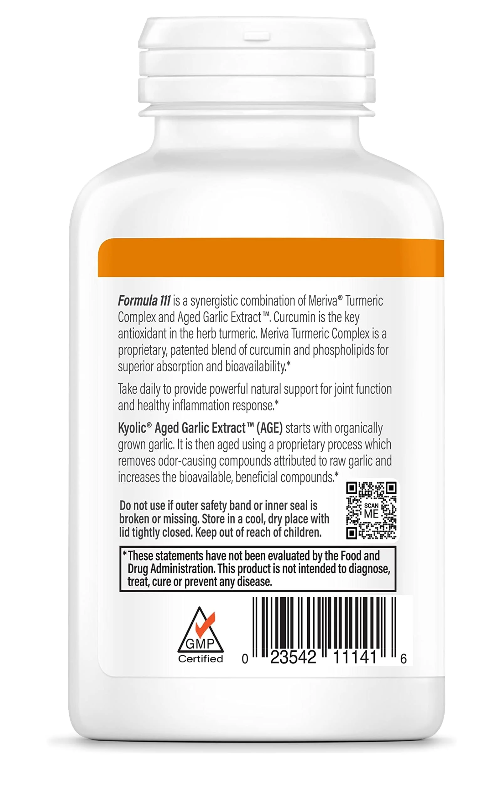 Kyolic Aged Garlic Extract Formula 111 – Health Support with Curcumin & Meriva Turmeric - Image 4