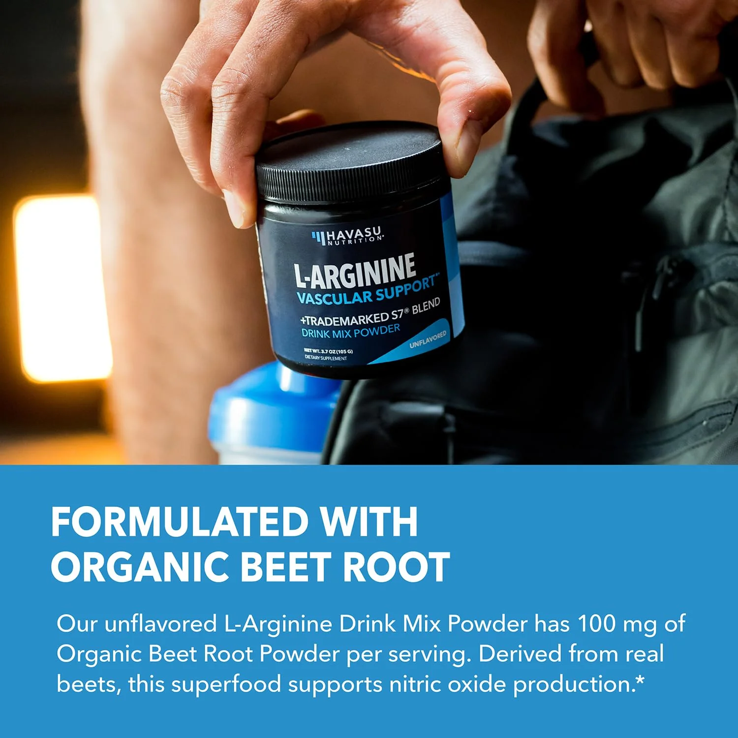 L-Arginine Powder | Nitric Oxide Booster with L-Citrulline & Beet Root – 30 Scoops, Unflavored - Image 5