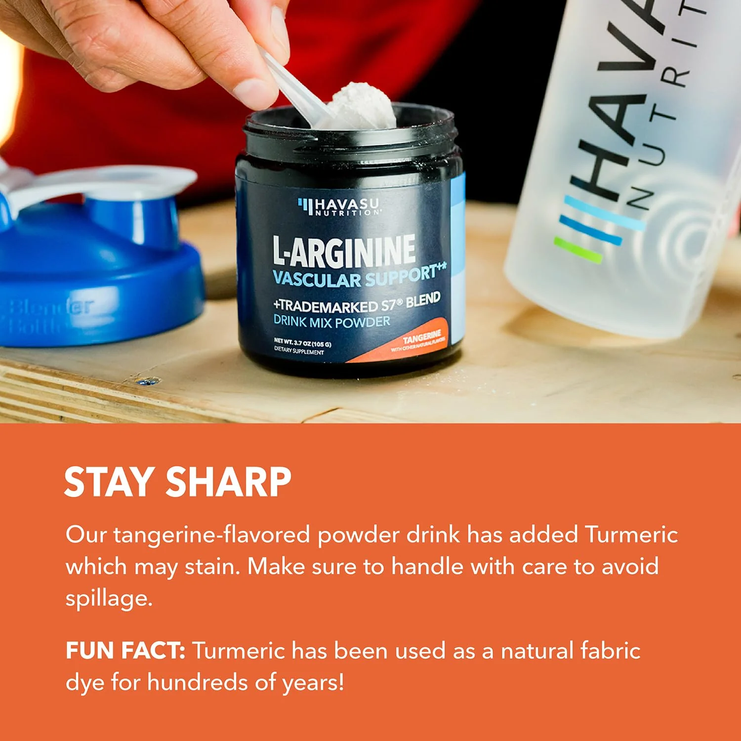 L-Arginine Powder – Tangerine Flavor with L-Citrulline & Beet Root | 30 Scoops - Image 7
