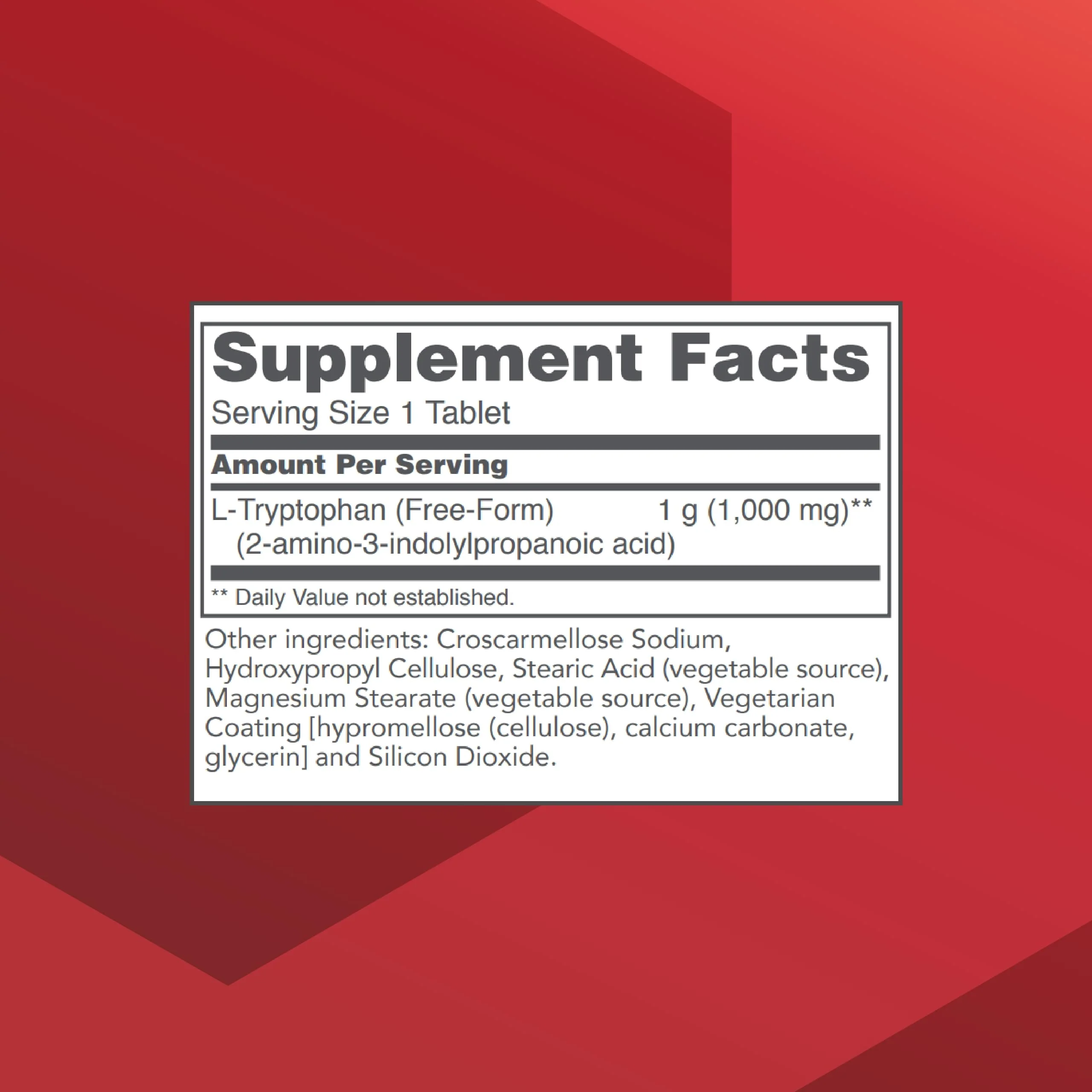 L-Tryptophan 1000mg - Sleep Support by Protocol for Life Balance (60 Tabs) - Image 2