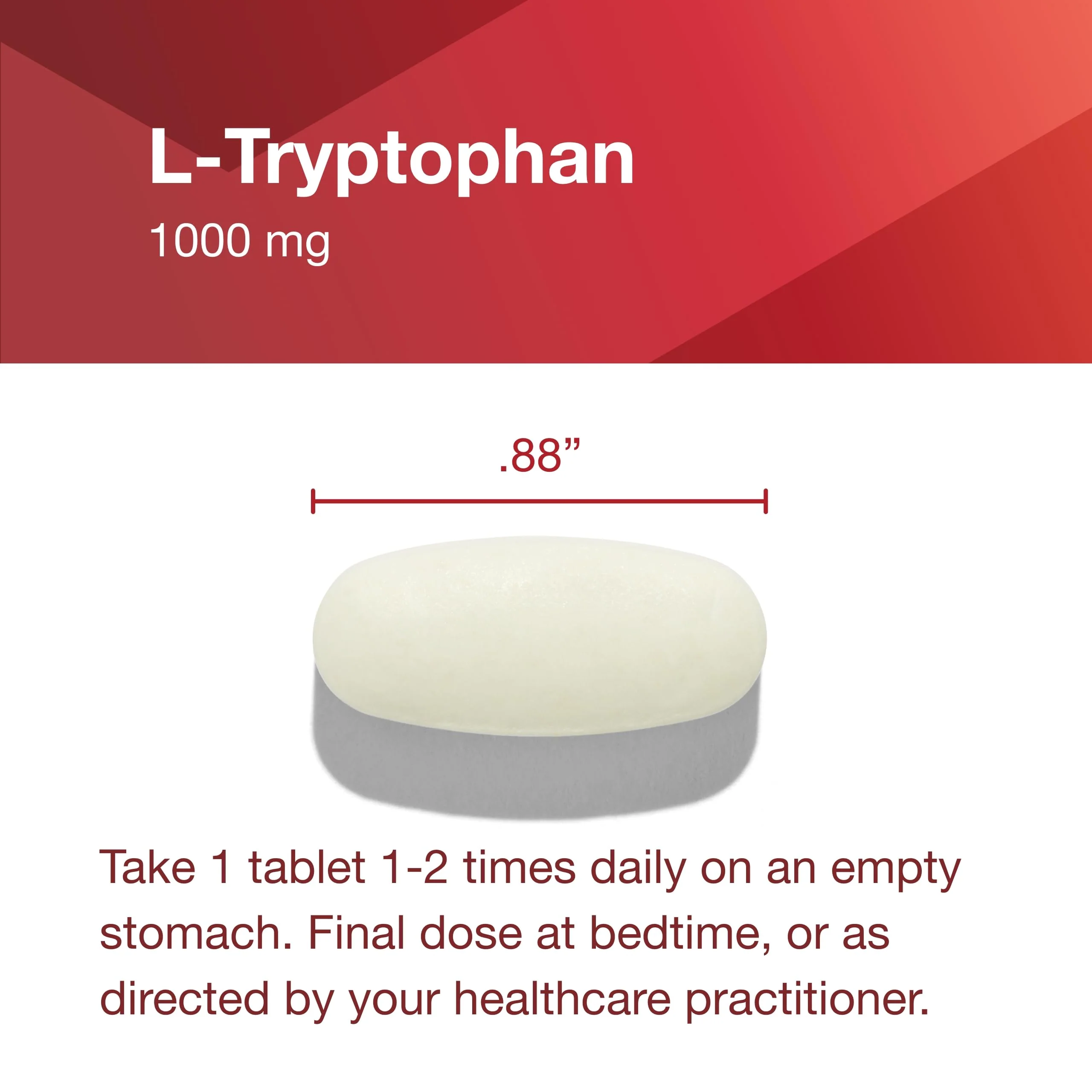 L-Tryptophan 1000mg - Sleep Support by Protocol for Life Balance (60 Tabs) - Image 7