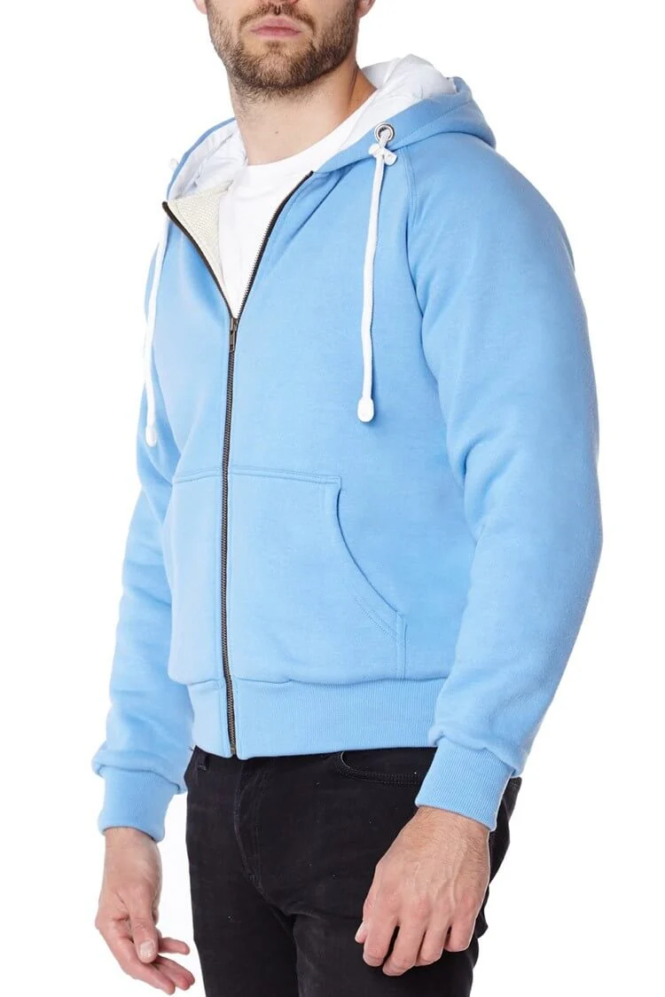 Ladies Knife Resistant Anti Slash Hooded Top in Blue - Image 4