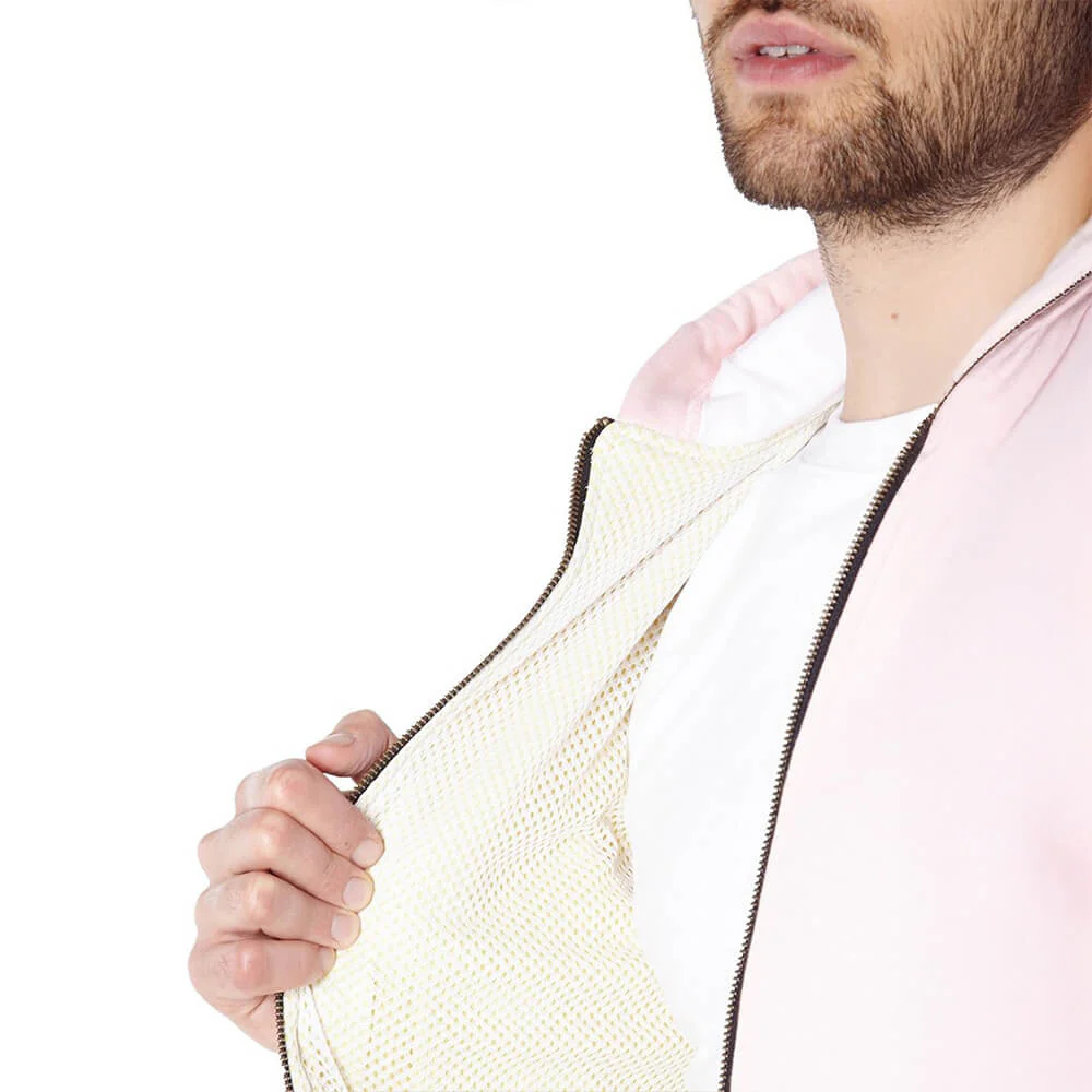 Ladies Knife Resistant Anti Slash Hooded Top in Pink - Image 5