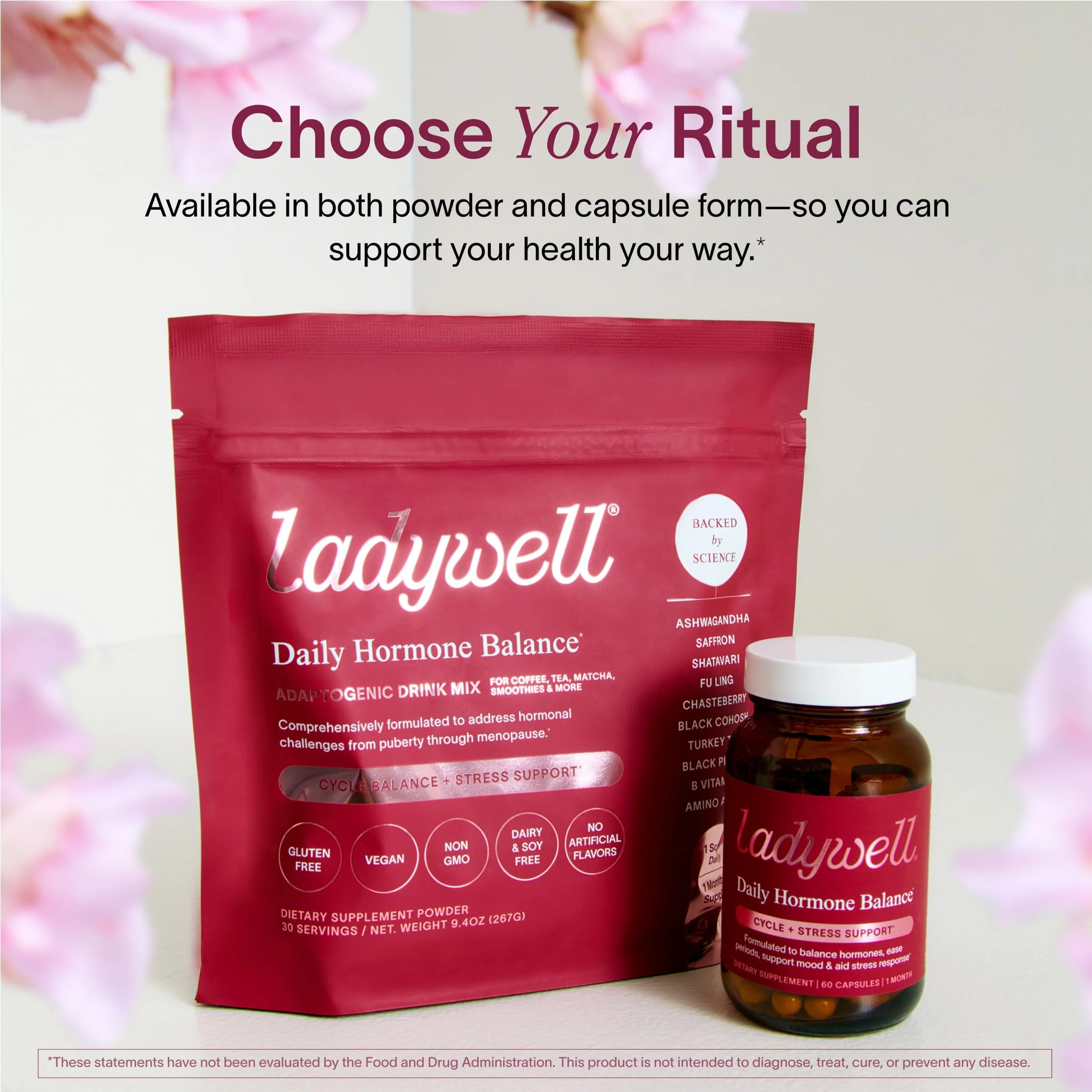 Ladywell Daily Hormone Balance Capsules | Natural Cycle Support for Women | 60 Ct - Image 7