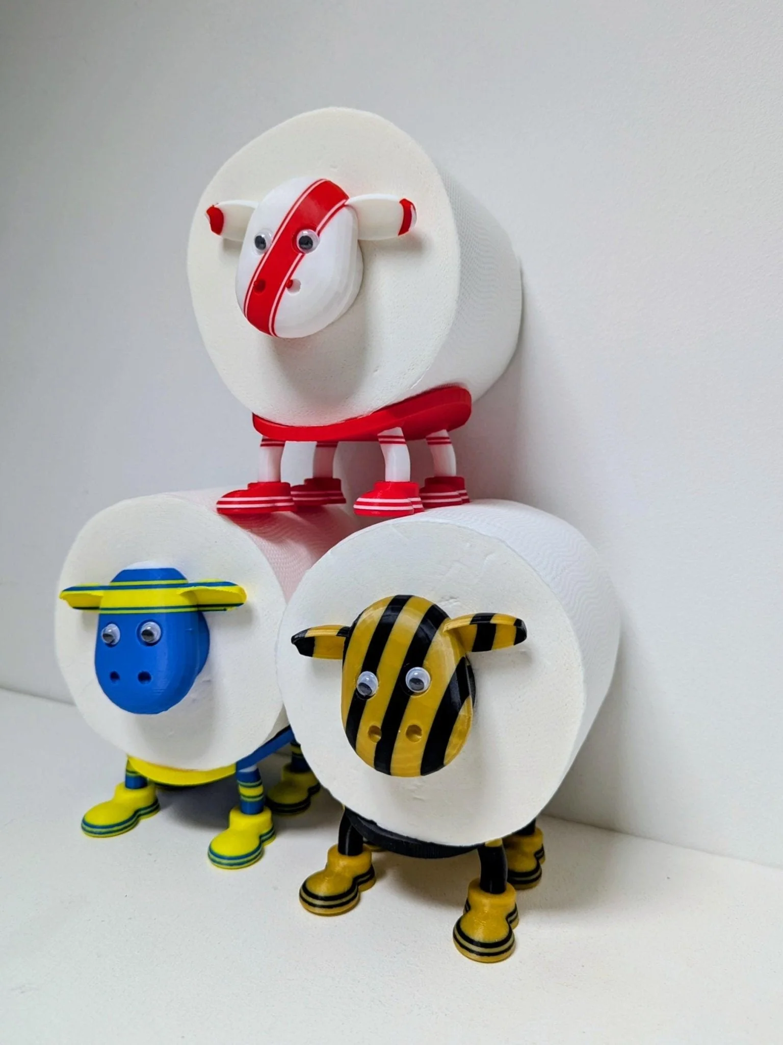 Leeds Rhinos Super Sheep Toilet Roll Holder, Rugby fans gift. - Image 7