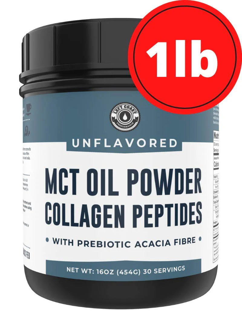 Left Coast Performance MCT Oil Powder with Acacia Fiber & Collagen Peptides – Prebiotic Collagen Protein, 10g MCTs from Coconut, Sugar Free Keto Coffee Creamer, Grass Fed, Unflavored, Gluten Free, 16 oz - Image 12