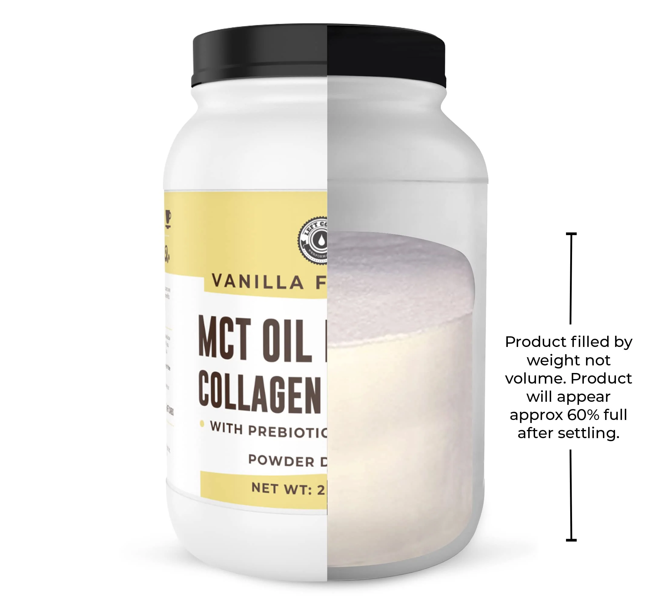 Left Coast Performance MCT Oil Powder with Acacia Fiber & Collagen – Vanilla, 32 oz - Image 4