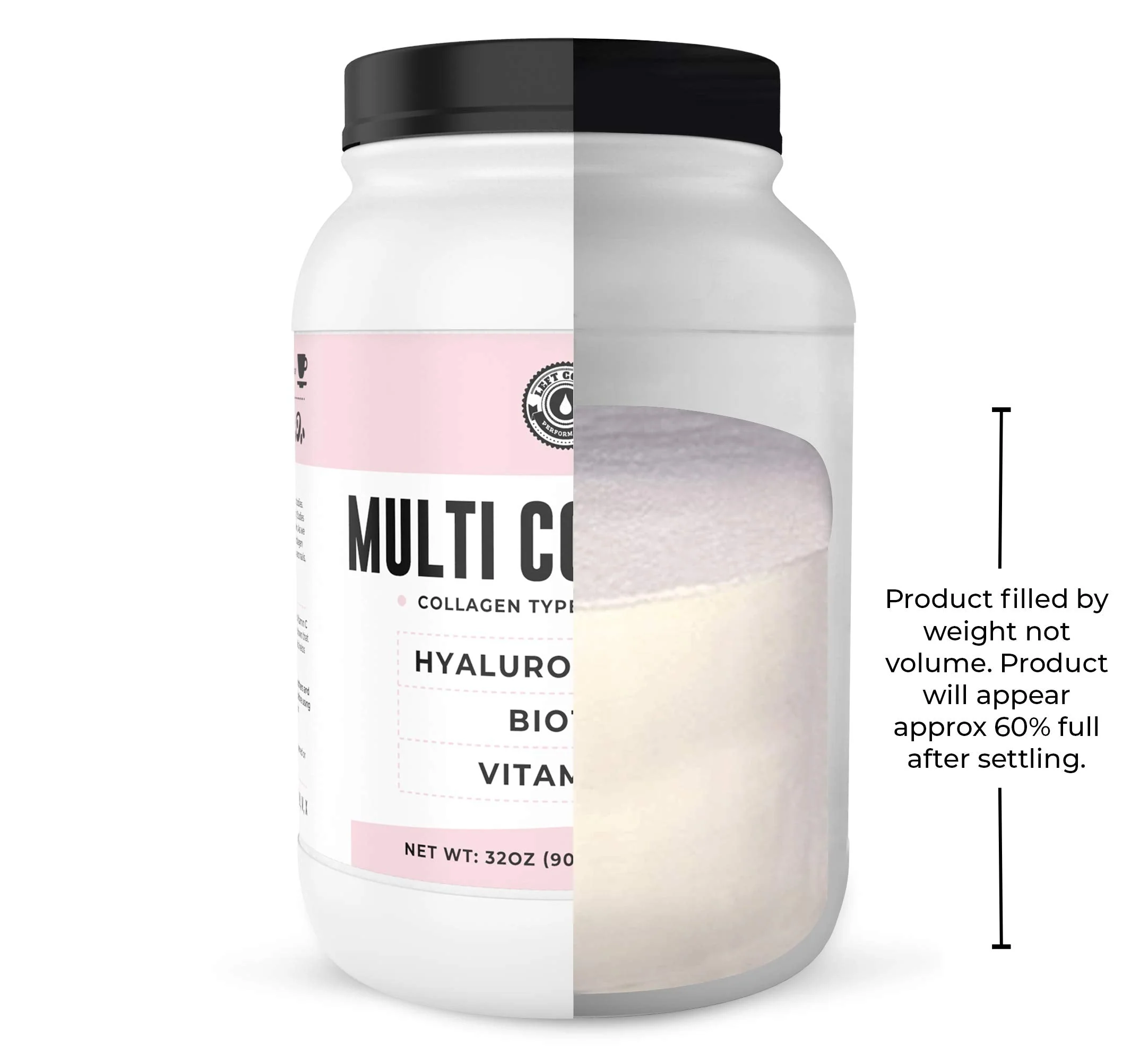 Left Coast Performance Multi Collagen Powder 2lb with Biotin, Hyaluronic Acid & Vitamin C - Image 4