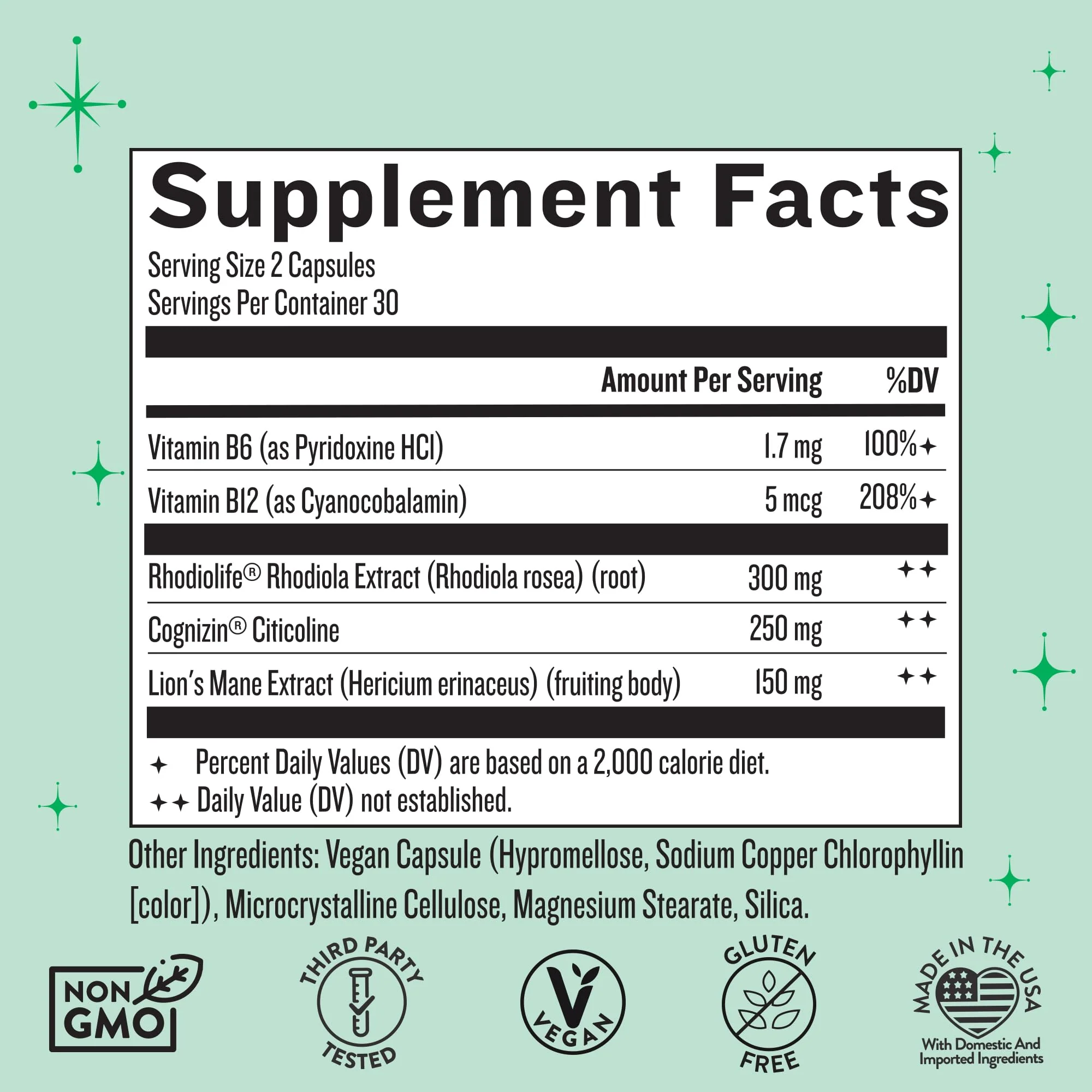 Legendairy Milk Clever Girl: Focus Support with Lion’s Mane & Citicoline | Memory & Mental Clarity for Women | 30 Servings - Image 3