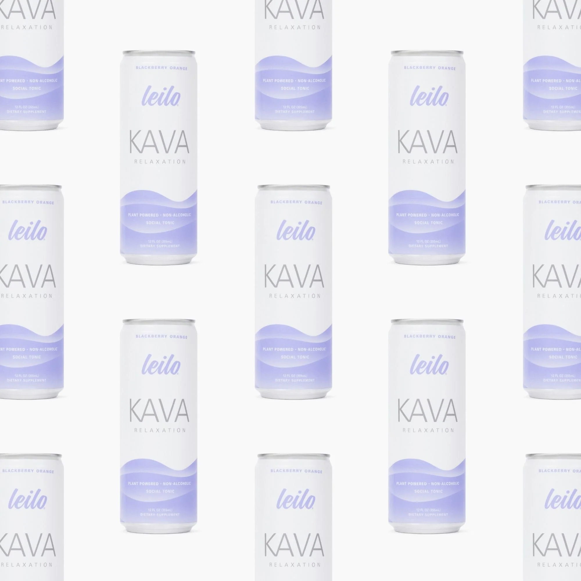 LEILO Kava Powered Sparkling Relaxation Drink – Blackberry Orange 12-Pack | Non-ALC Calming Beverage | 12 fl oz Cans - Image 13