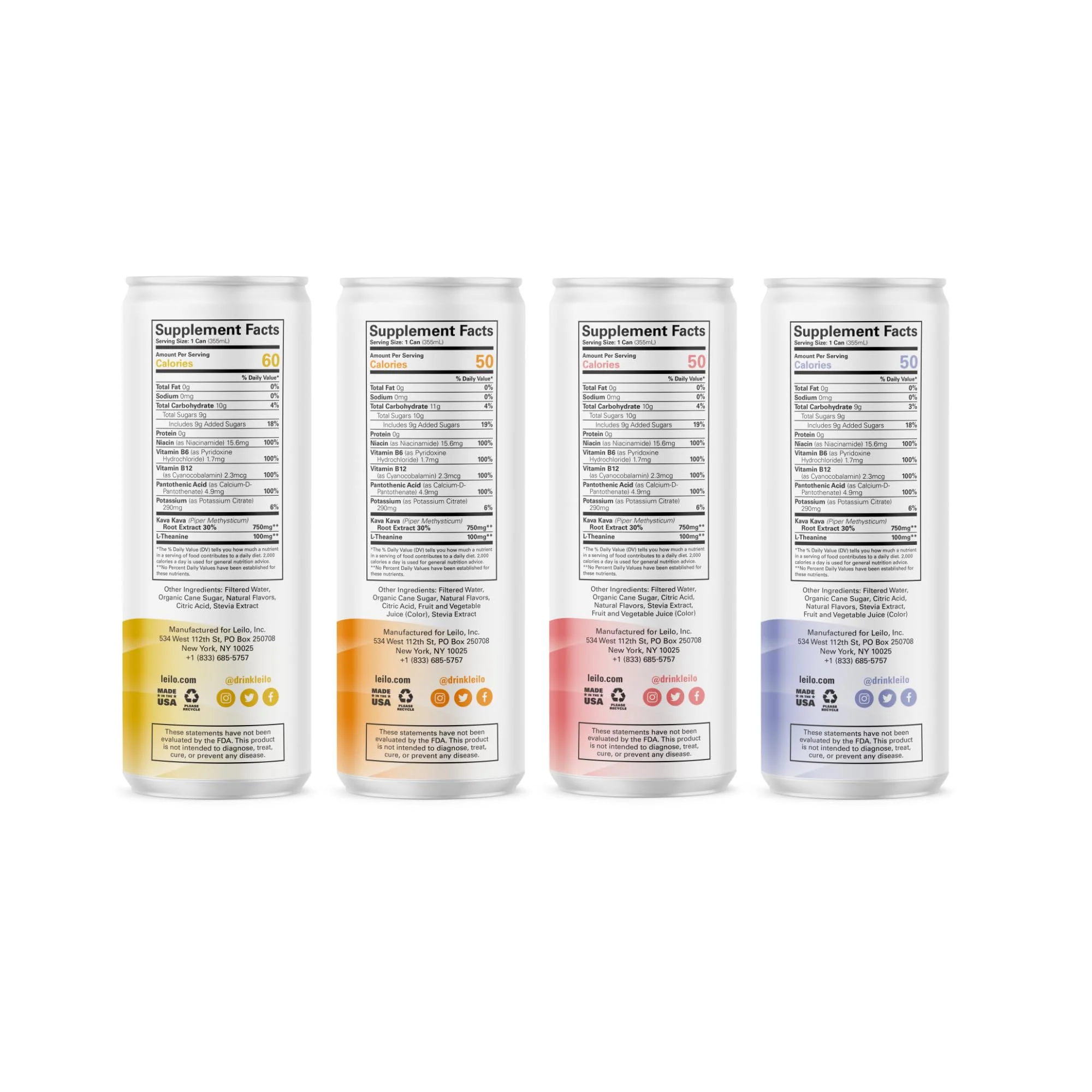LEILO Kava Powered Sparkling Relaxation Drink | Classic Variety Pack – Raspberry Hibiscus, Tangerine Mango & BlackBerry Orange (12 x 12 oz Cans) - Image 13